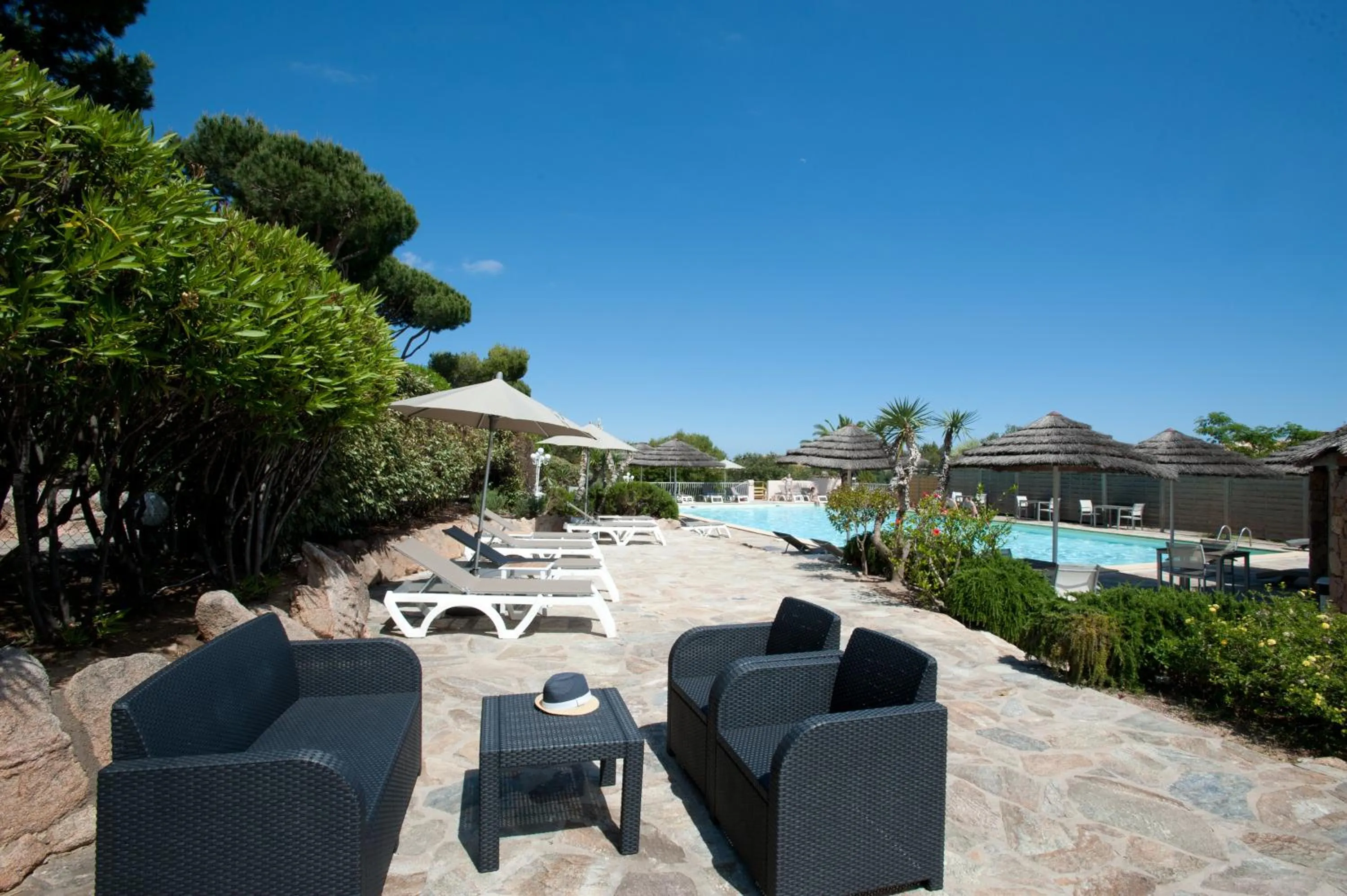 Patio in Résidence Marina Di Santa Giulia