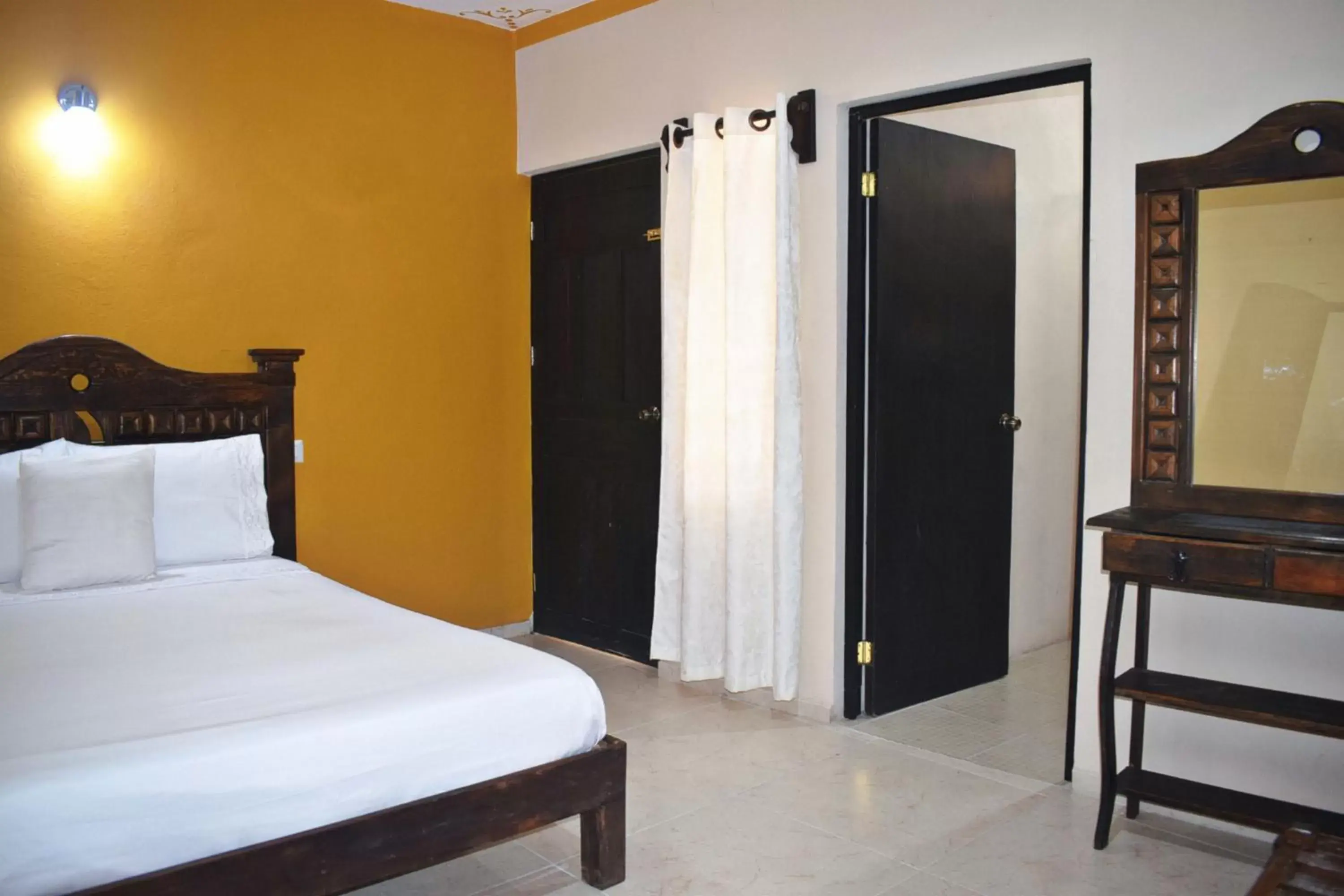 Bed in Hotel Casa Rico