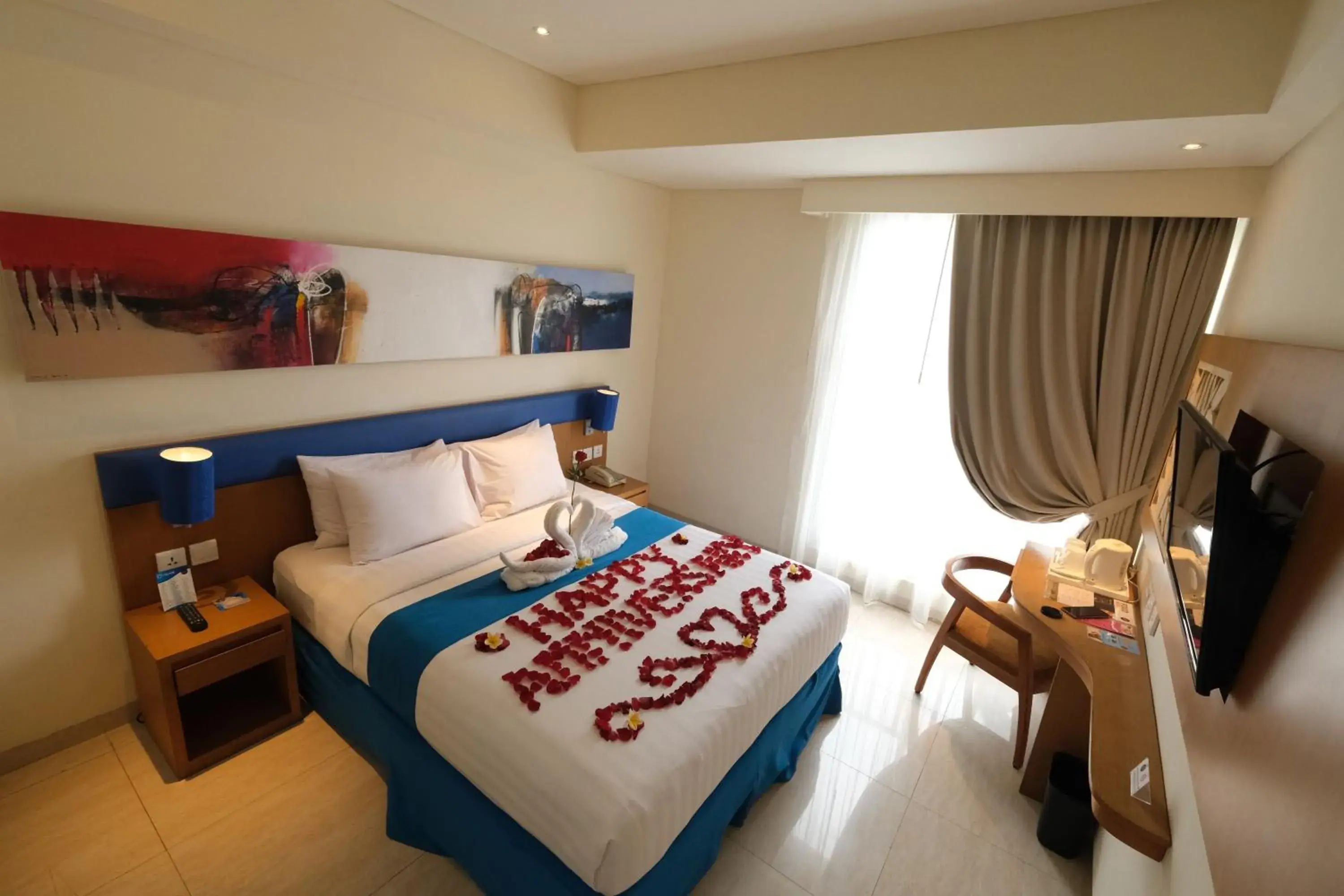 Bed in Zia Hotel Kuta Bed in Zia Hotel Kuta