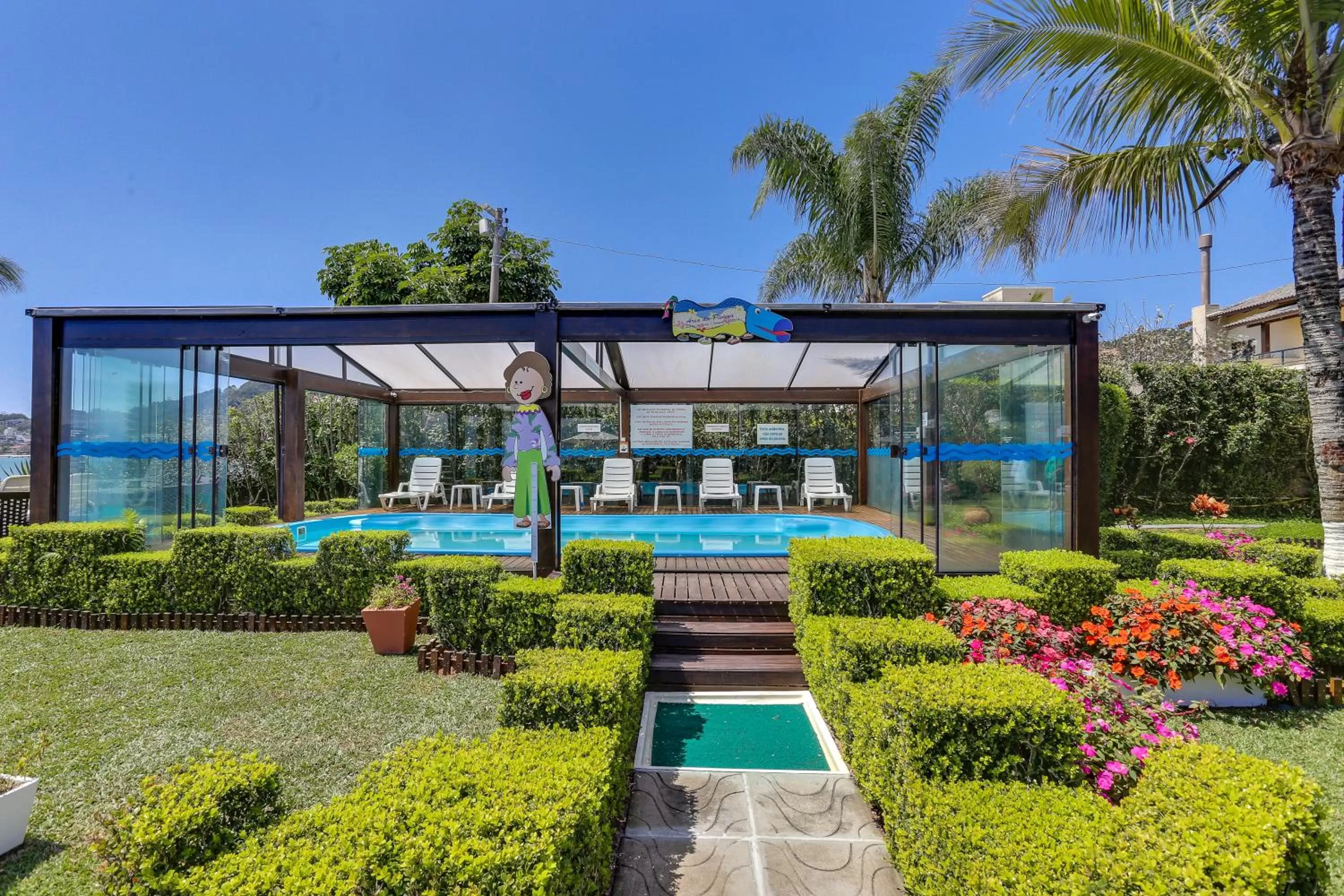 Pool view in Hotel Sete Ilhas