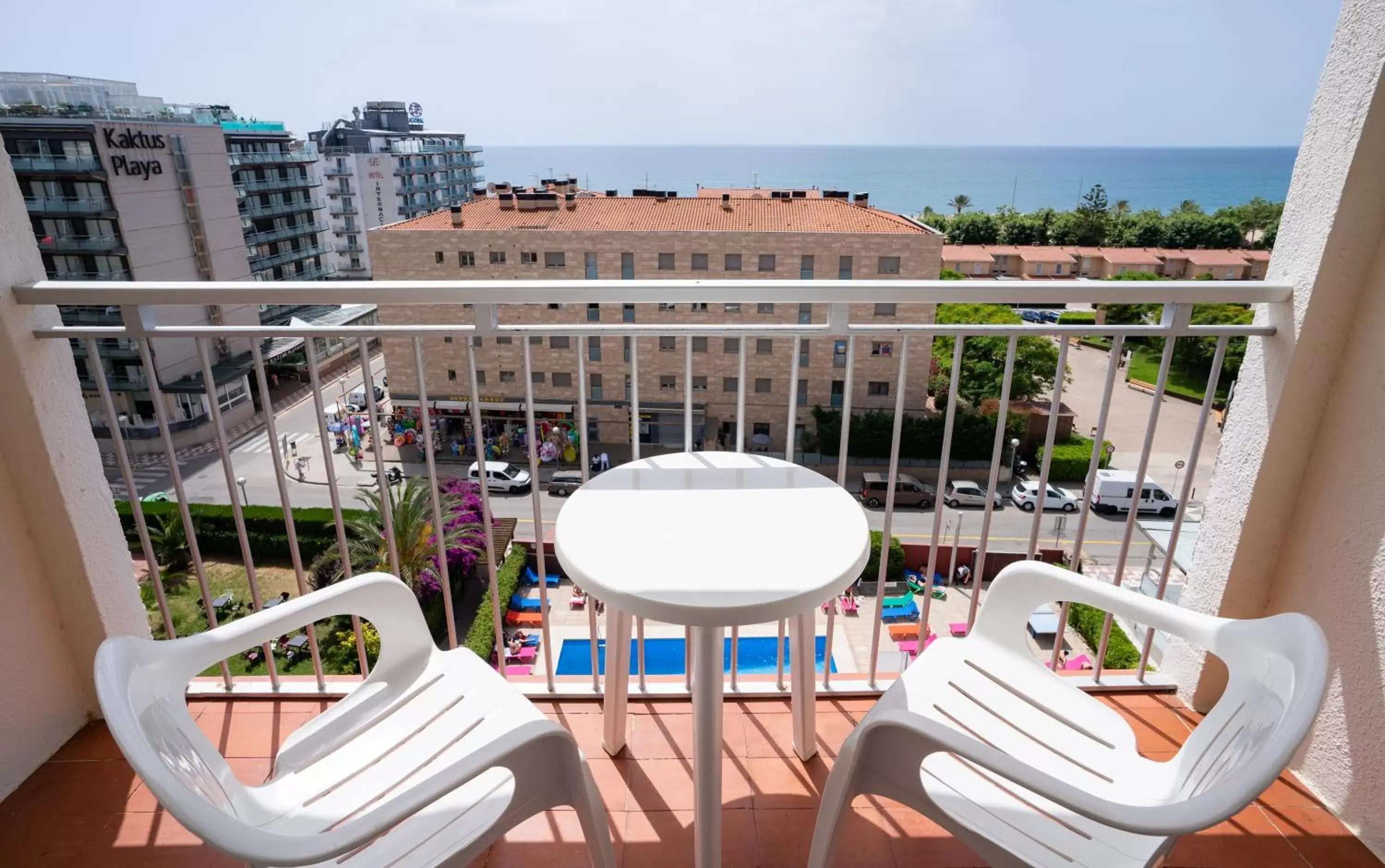 Pool view, Balcony/Terrace in Medplaya Hotel Santa Monica