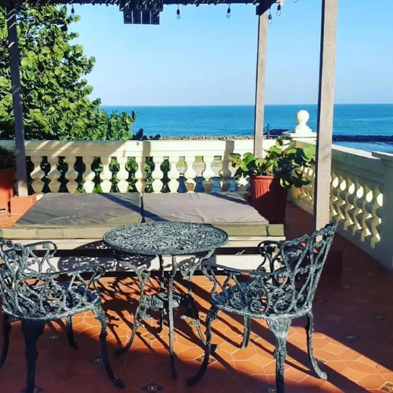 Balcony/Terrace, Sea View in Hotel Boutique Castillo Ines Maria