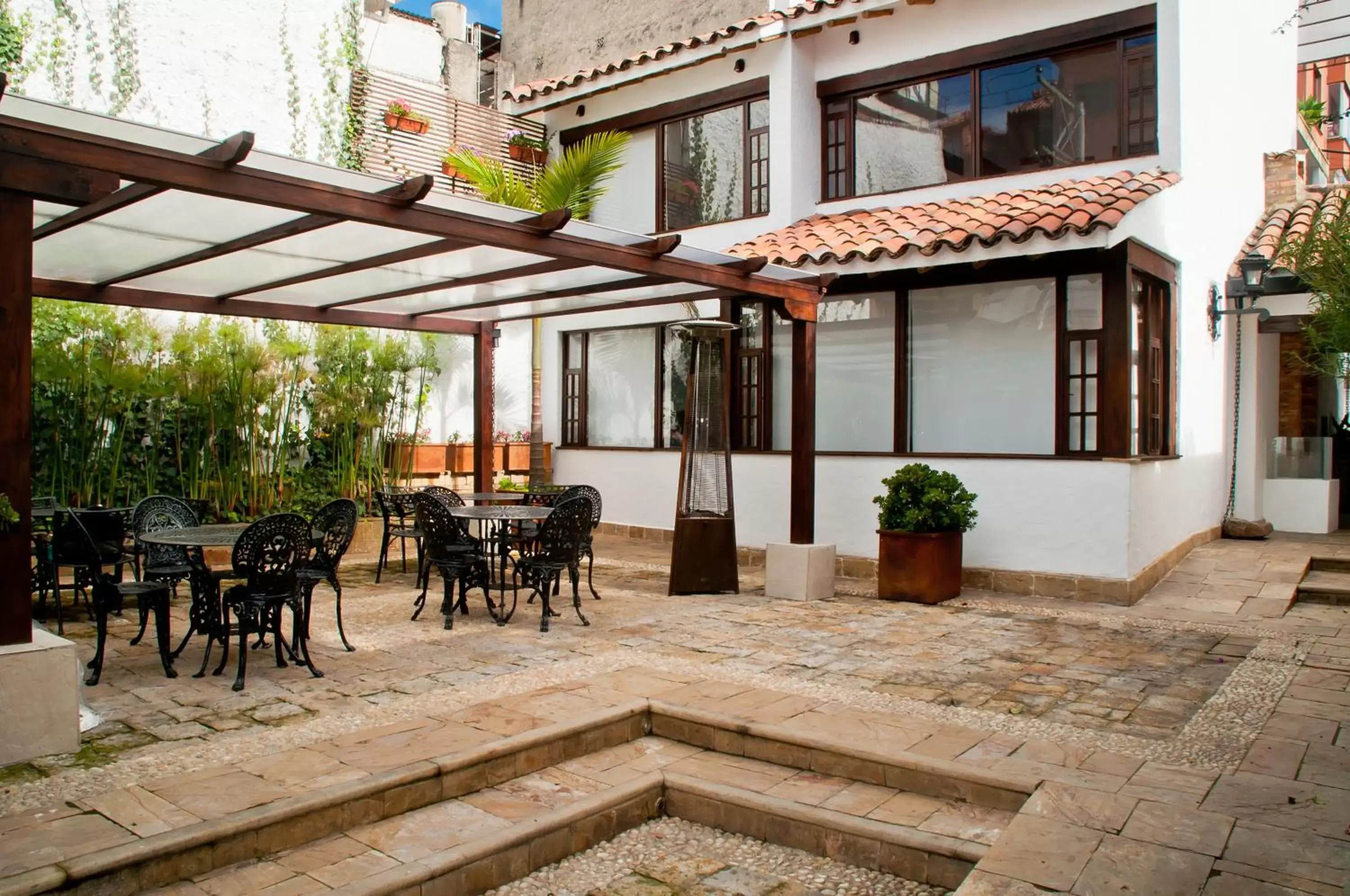 Patio in Hotel Casona Usaquen