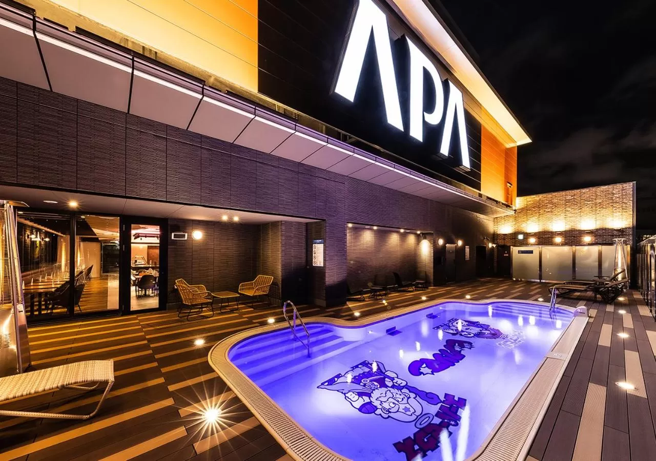 Pool view in APA Hotel & Resort Osaka Umeda Eki Tower