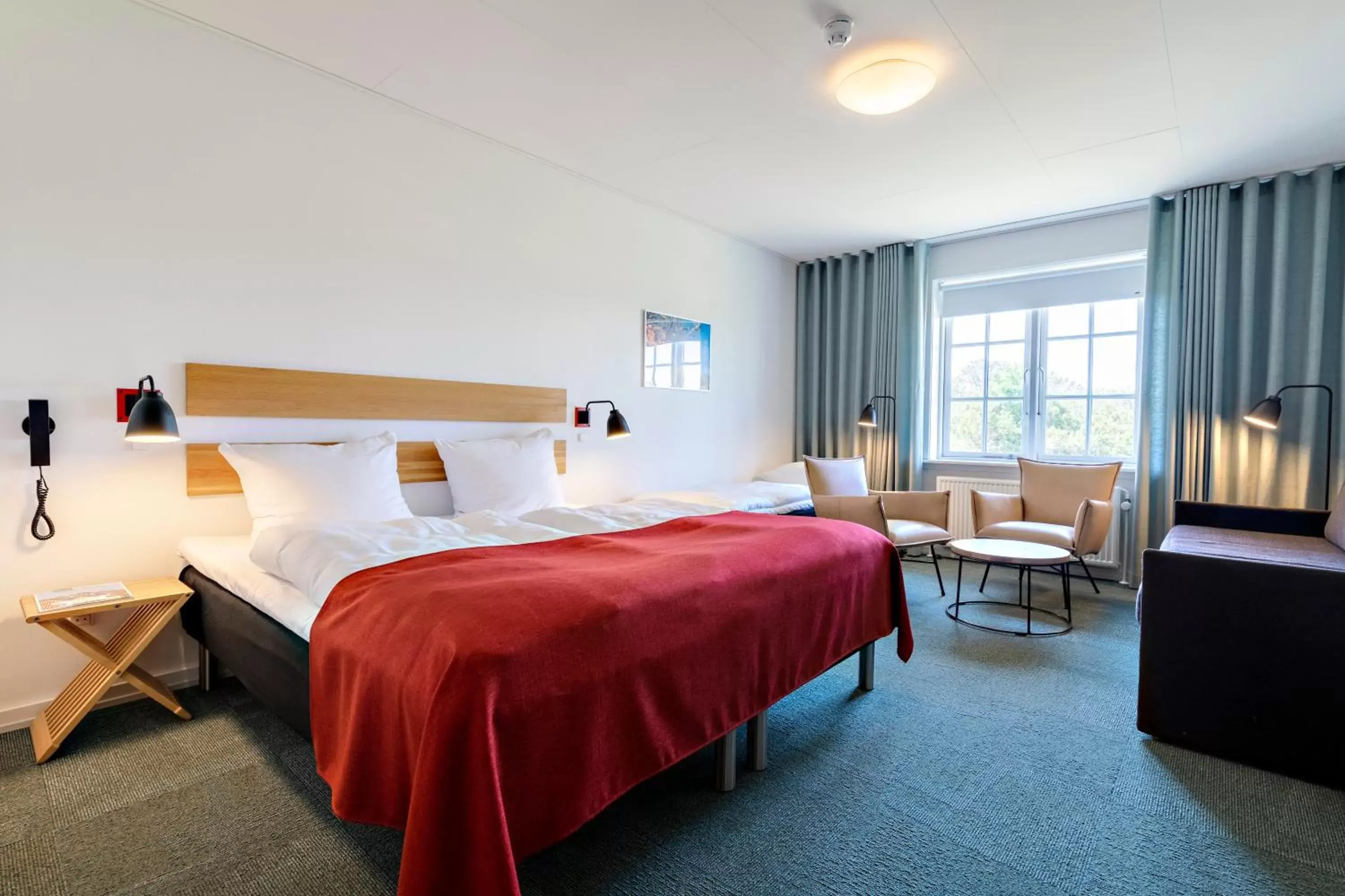 Bedroom, Bed in Color Hotel Skagen