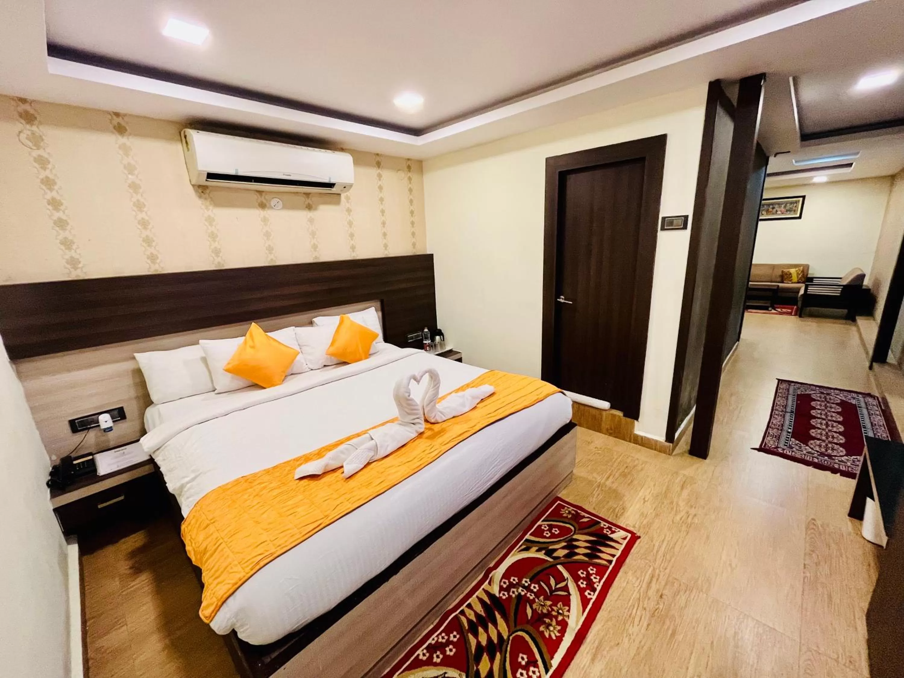 Bed in Shankar Bhavan By Vinayak Hotels