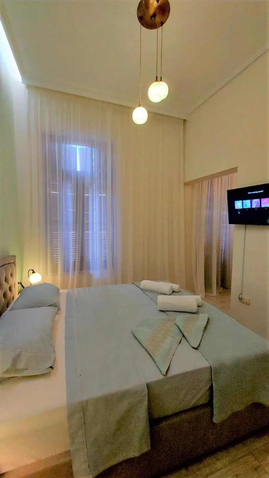 Bedroom, Bed in Theasis Athens