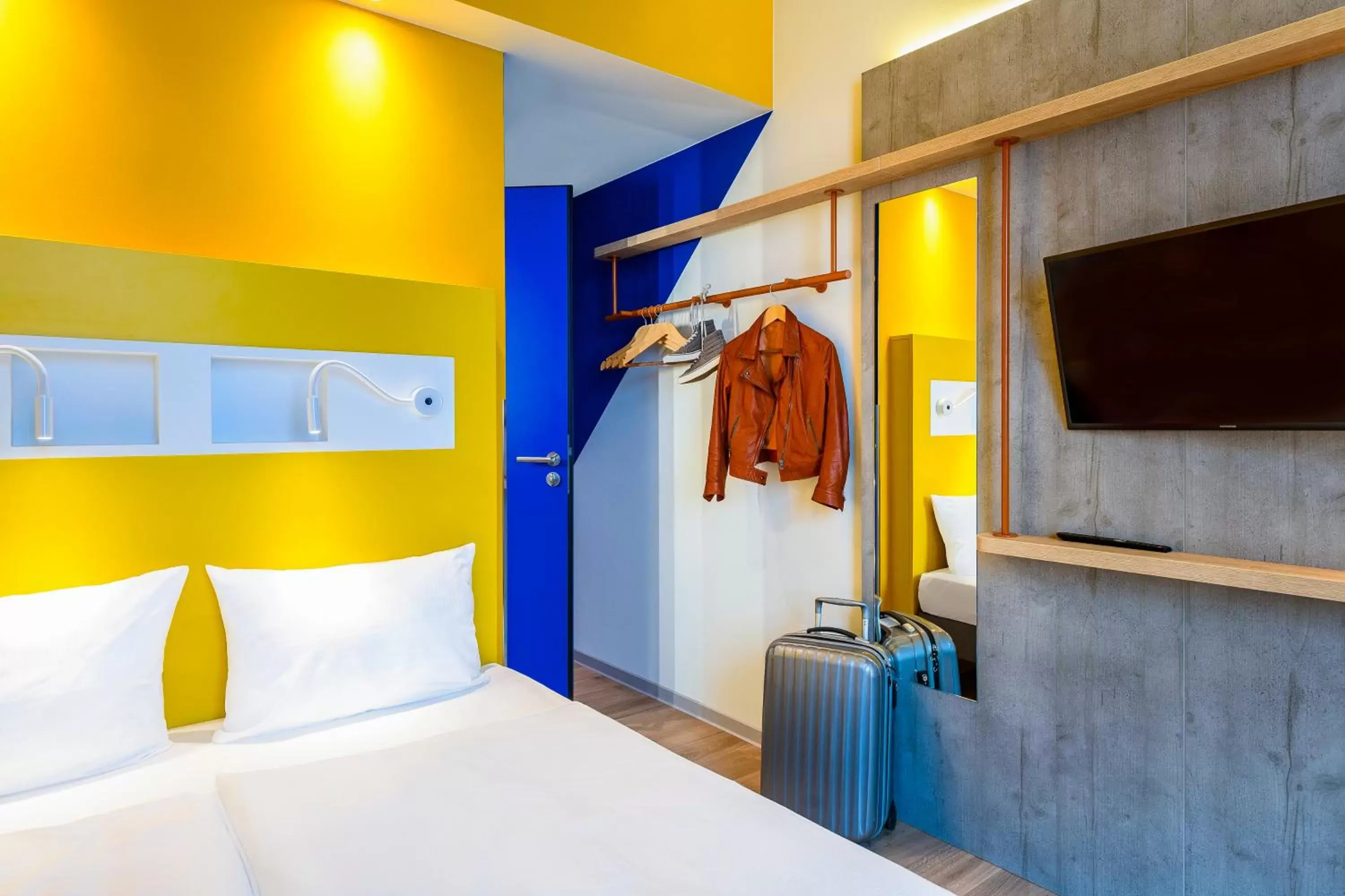 Bedroom, Bed in ibis budget Strasbourg La Vigie