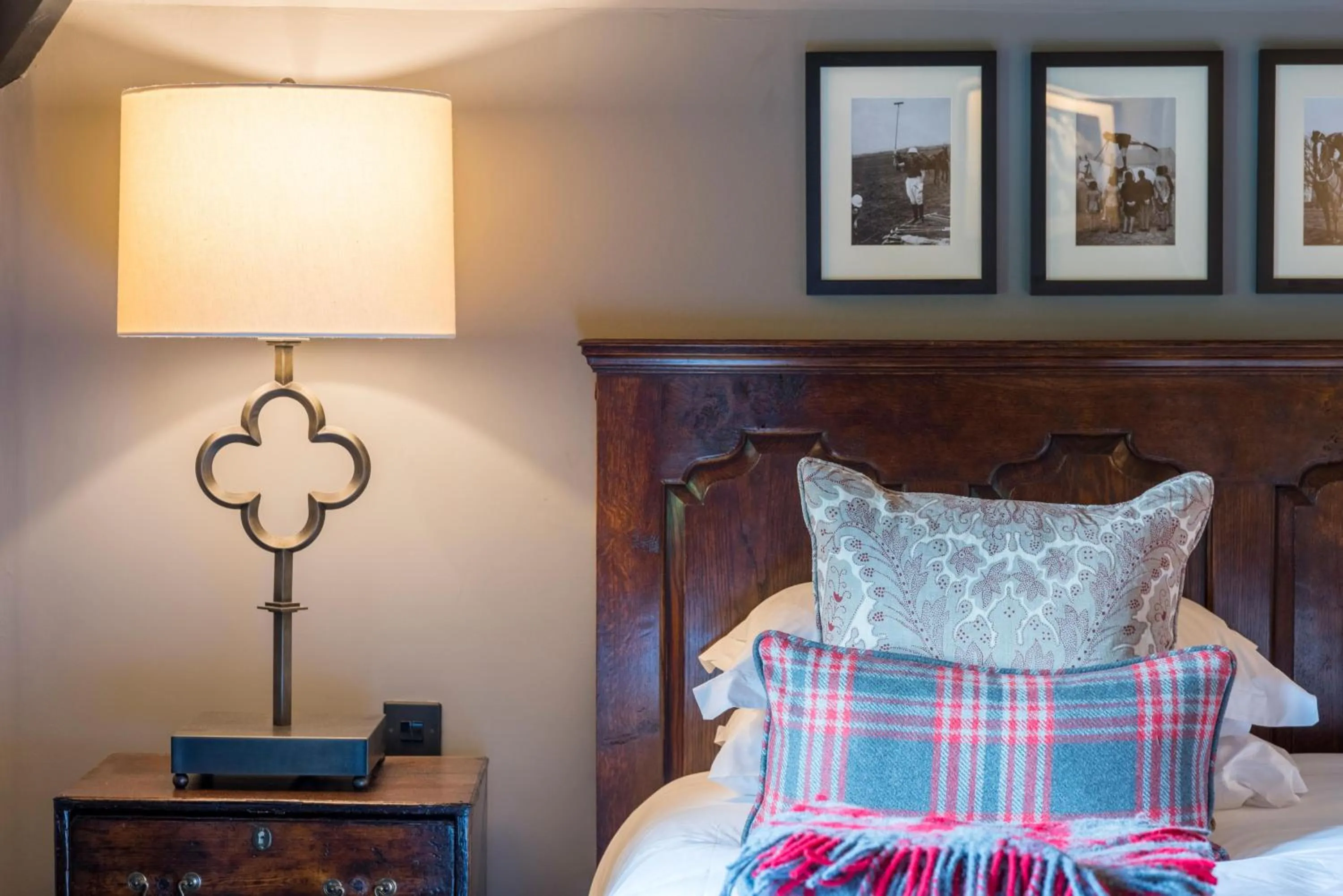 Bed in The Lygon Arms - an Iconic Luxury Hotel