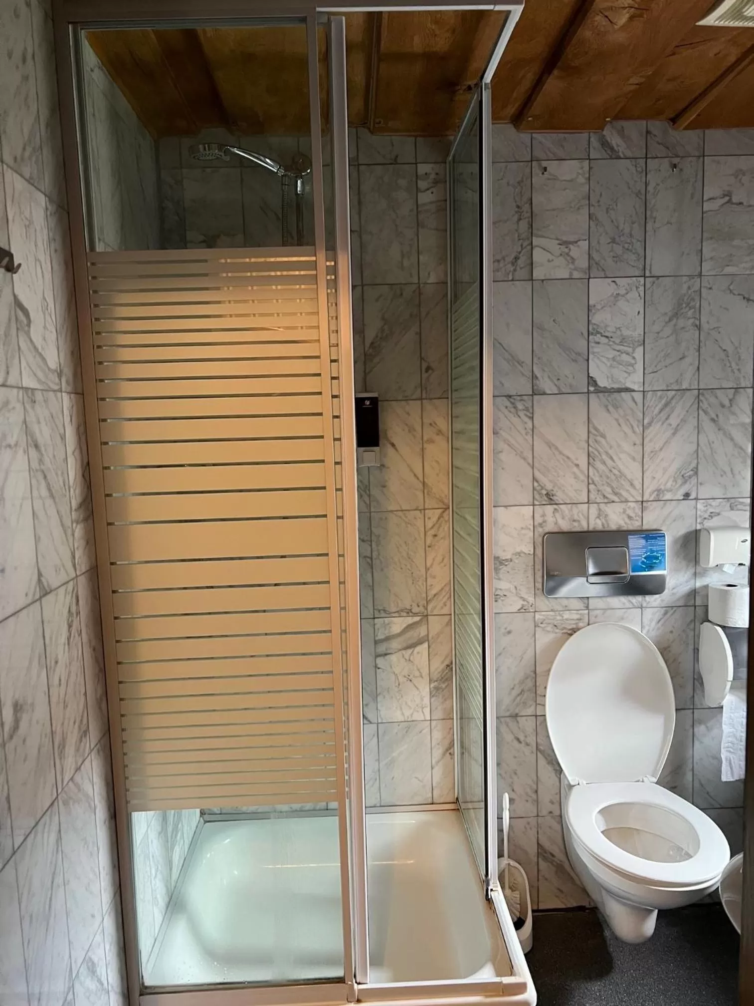 Shower in Hotel Schwarzer Adler