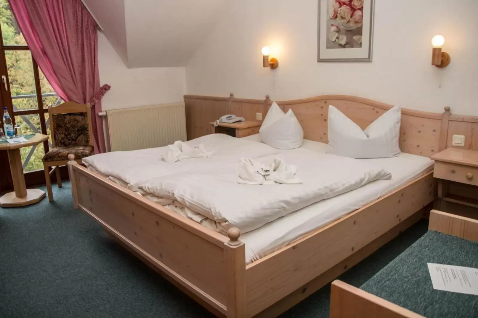 Bed in Hotel Schwarzbeerschänke Pobershau