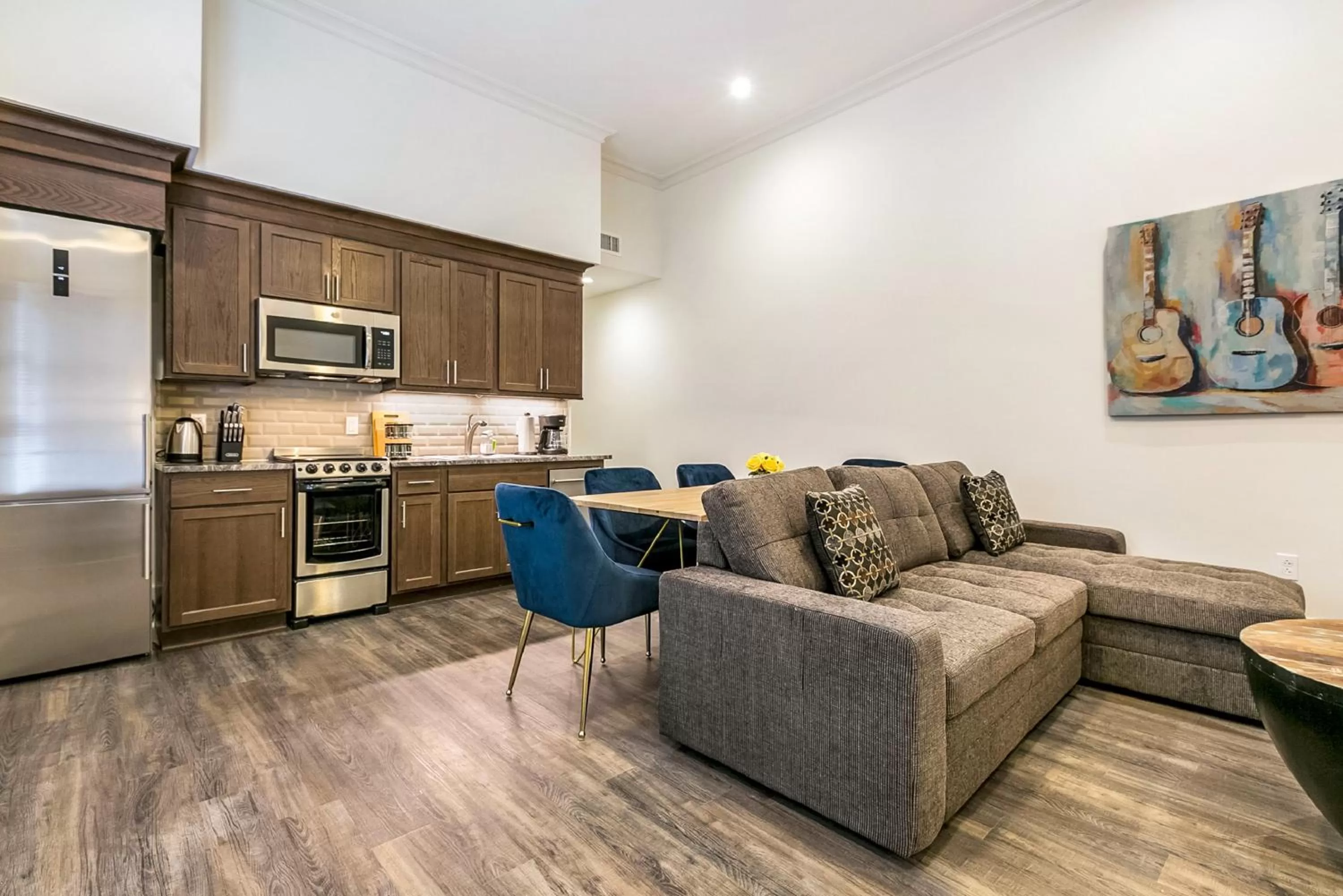 Kitchen or kitchenette in 1 and 2 BR Private Condos Steps Away From French Quarter