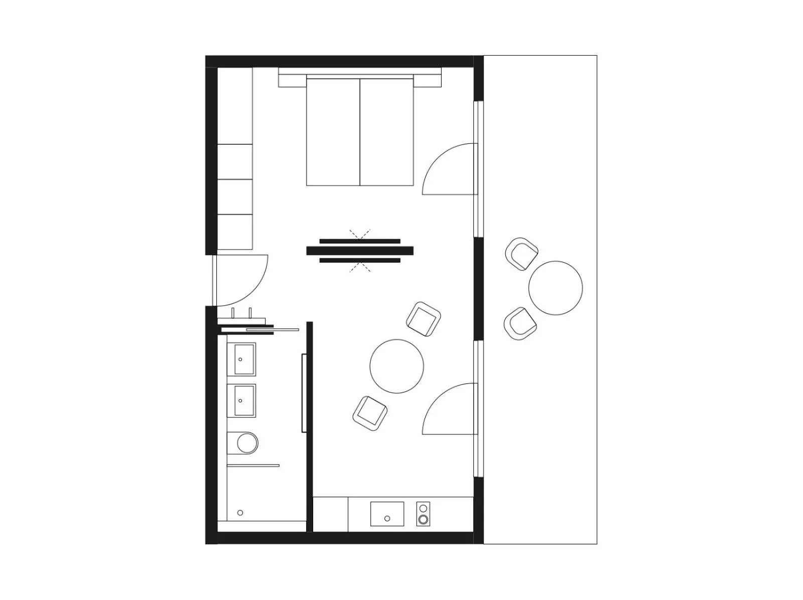 Floor plan in livisit bergapartments