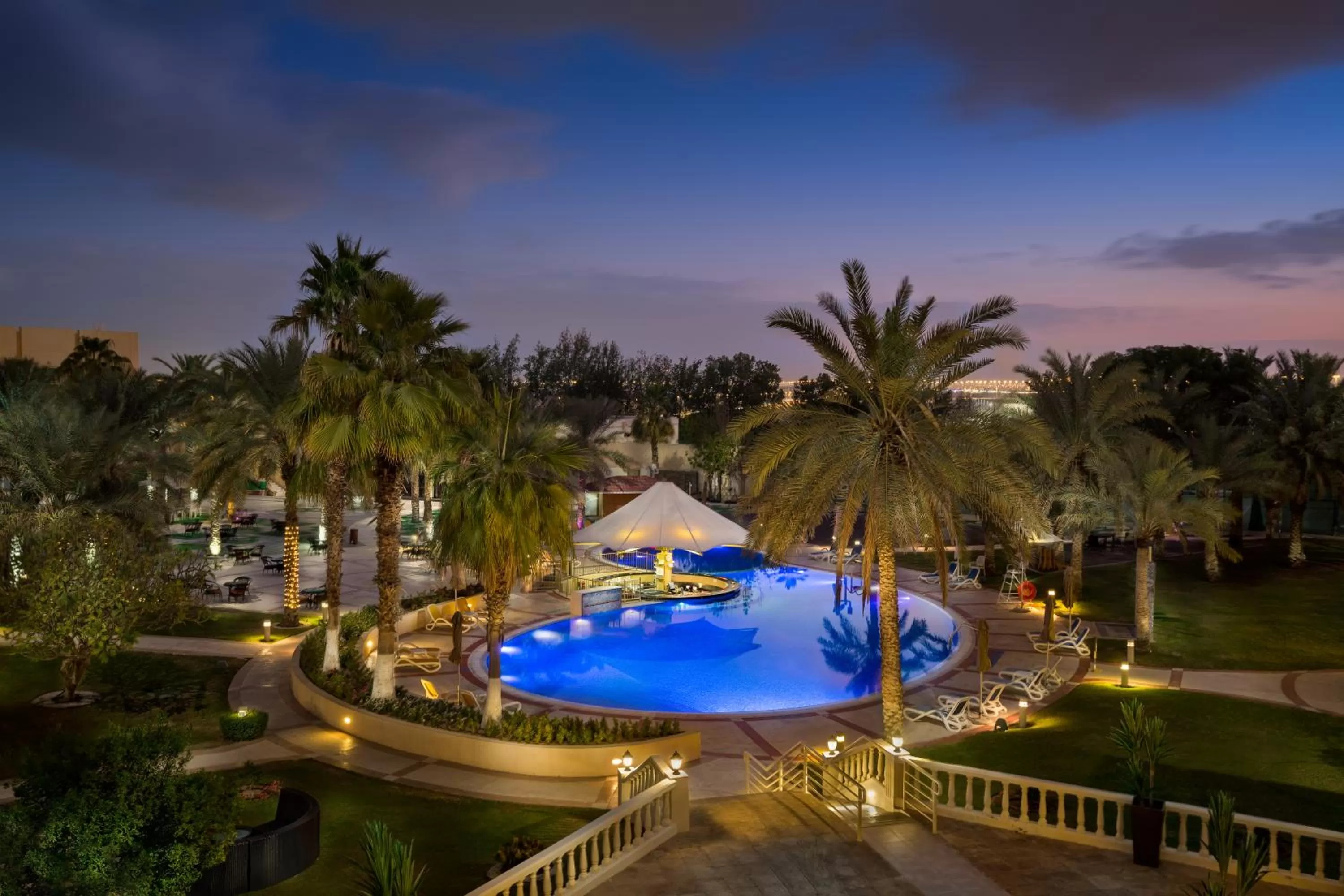 Pool view in Metropolitan Al Mafraq Hotel