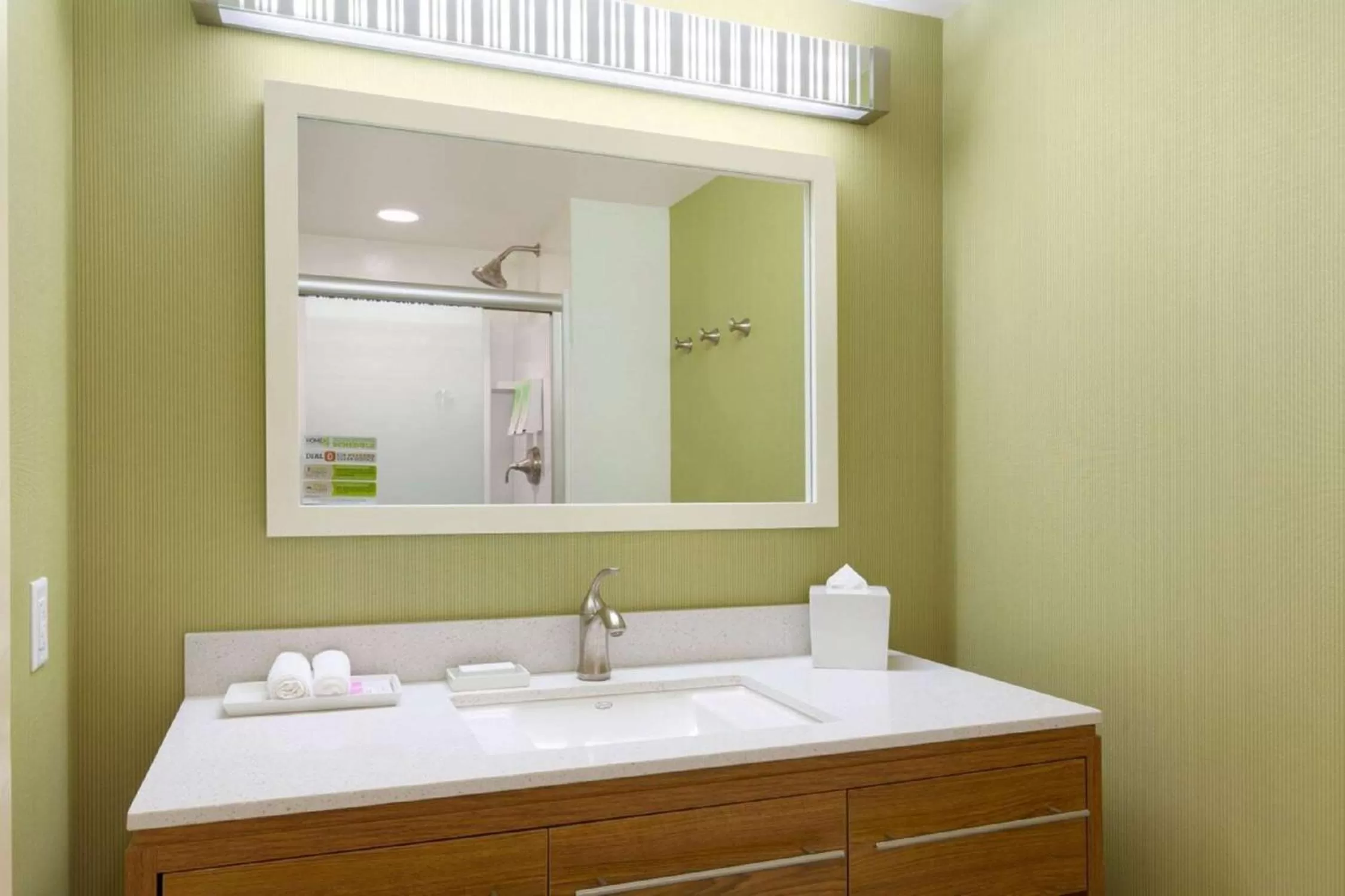 Bathroom in Home2 Suites by Hilton Albany Airport/Wolf Rd