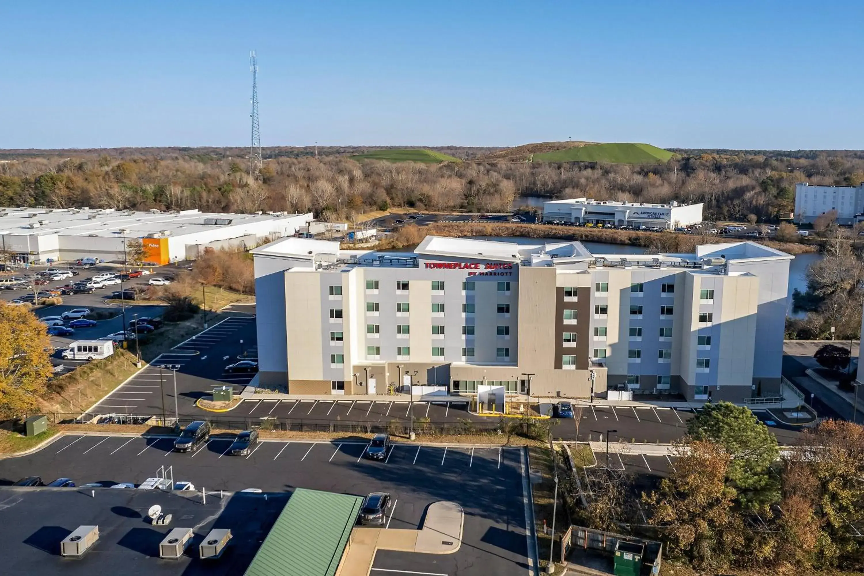 Property building, Bird's-eye View in TownePlace Suites by Marriott Richmond Colonial Heights