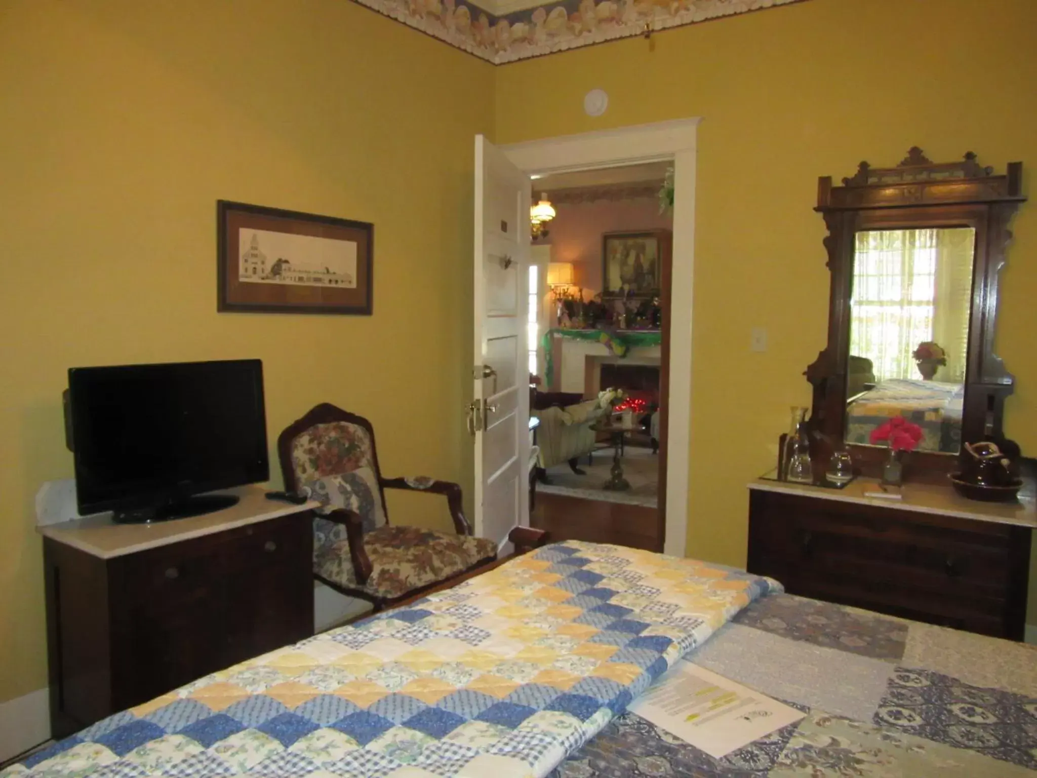 Bed in The Carriage House