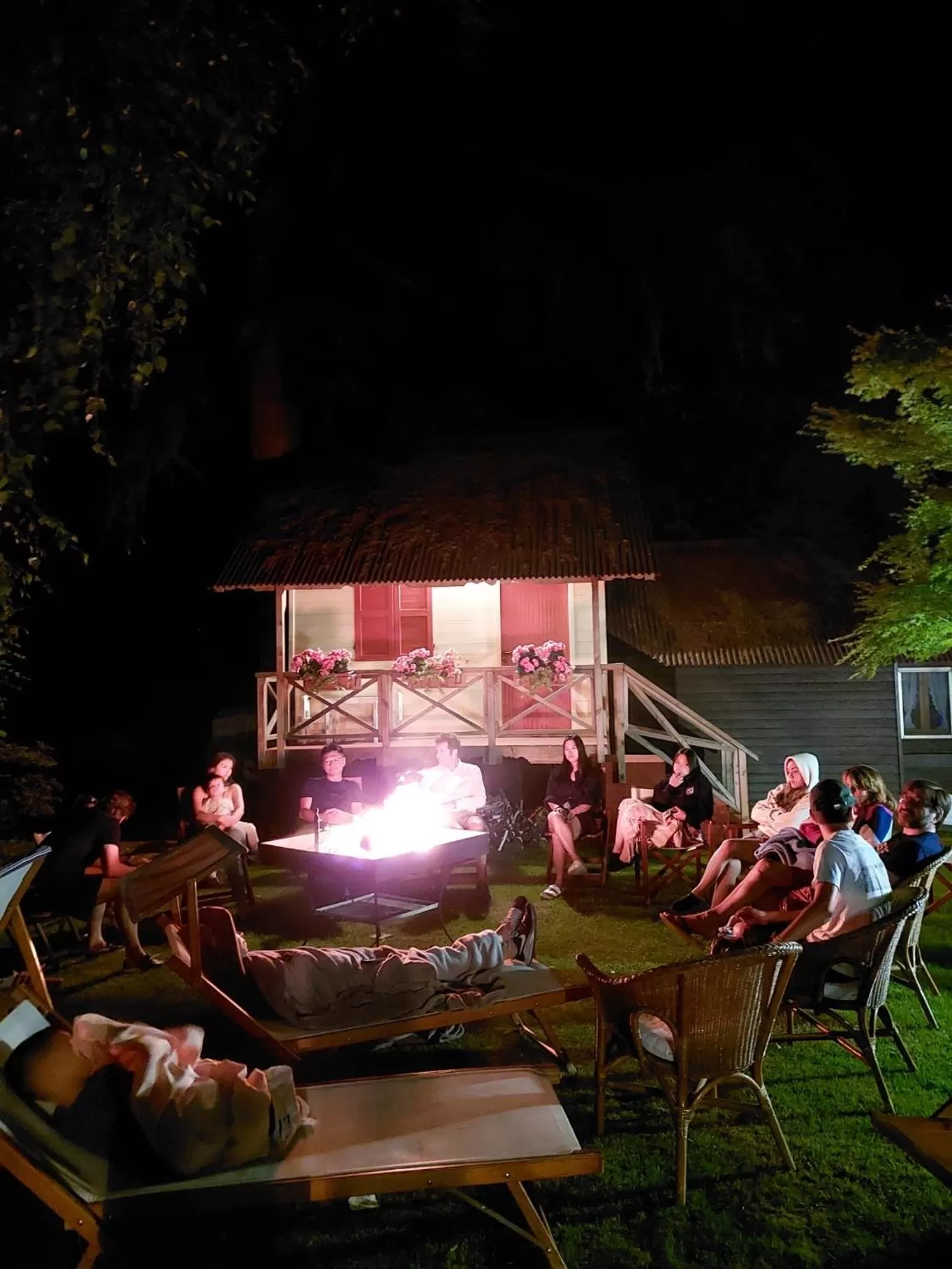 group of guests in La Pergola B&B