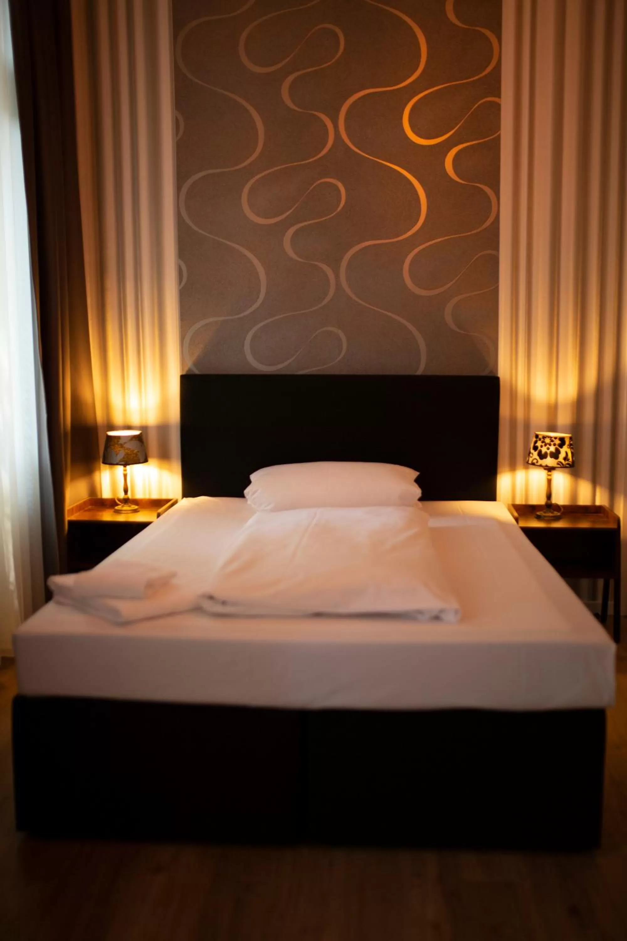 Bed in Hotel Berliner Hof