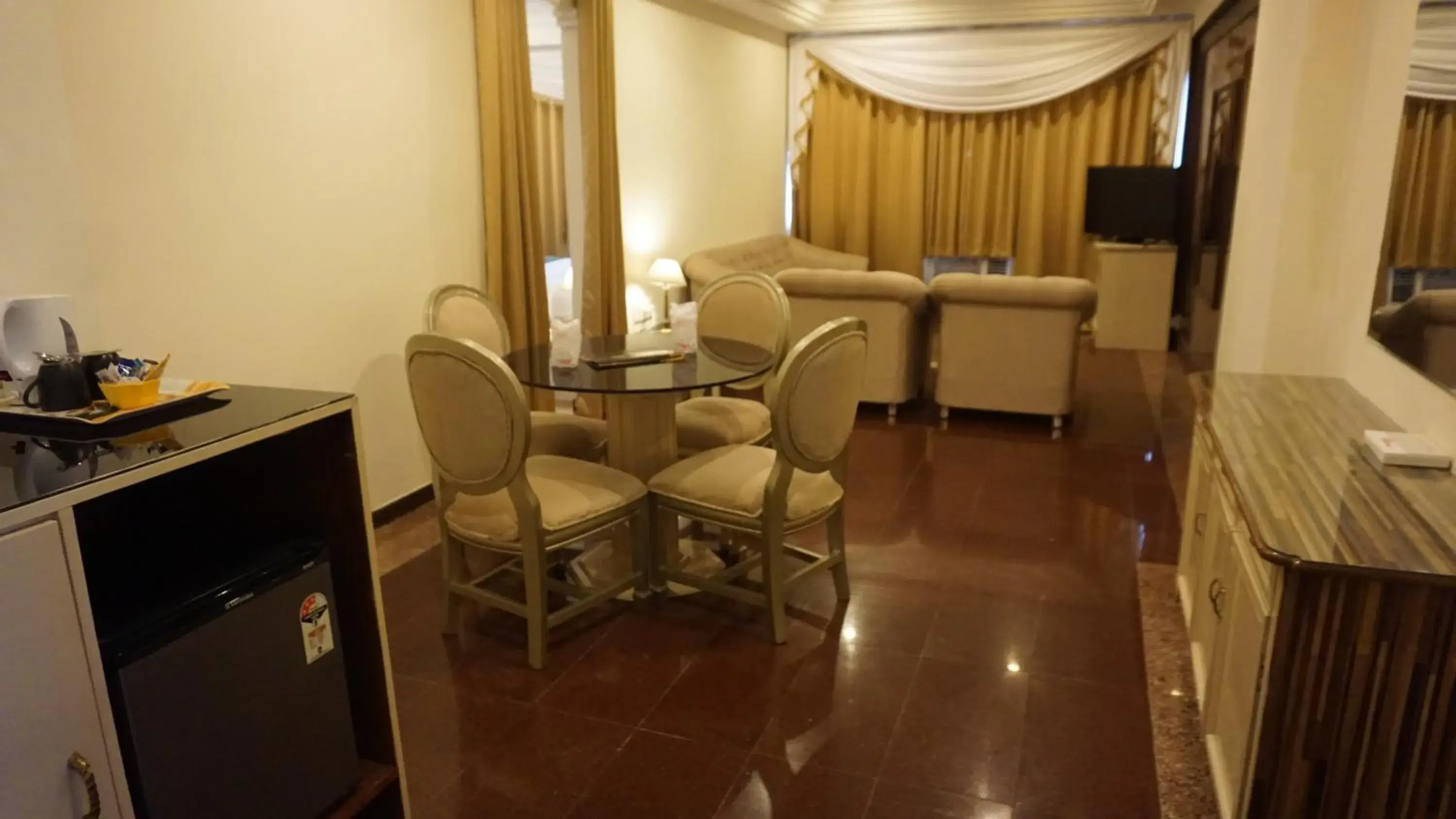 Seating Area in Hotel Poonja International