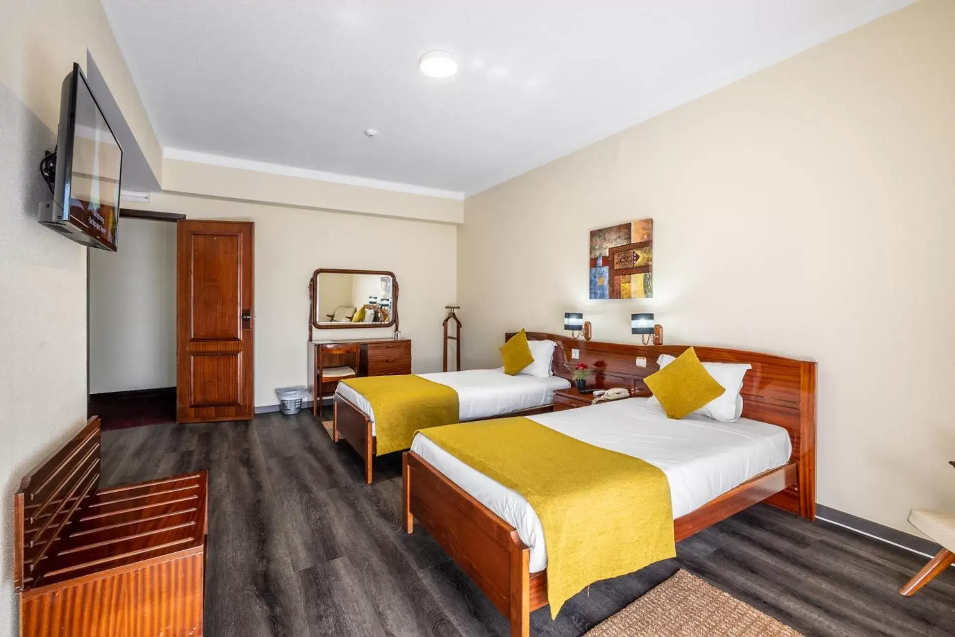 Bed in Hotel Colmeia Bed in Hotel Colmeia