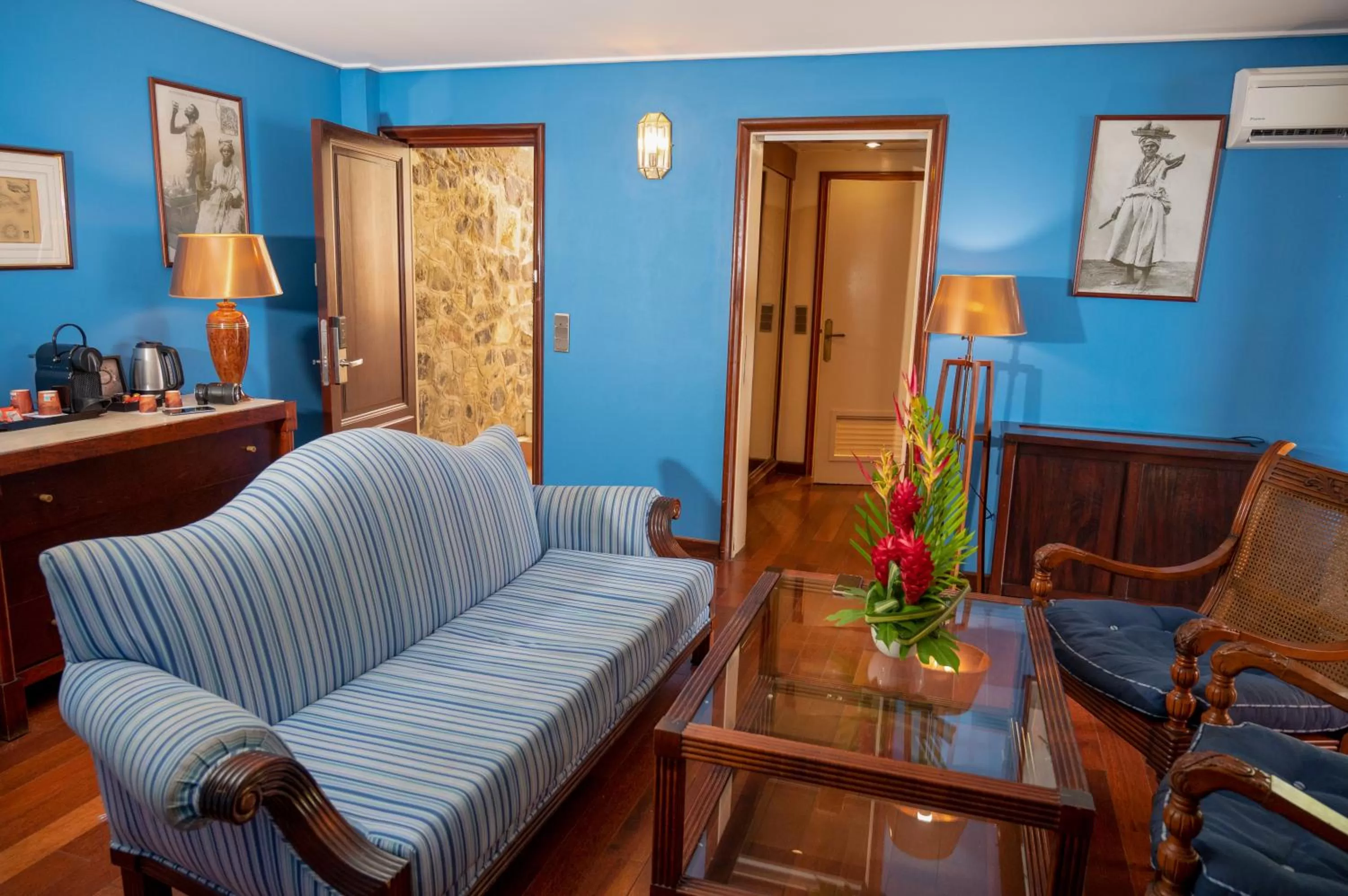 Living room in Hotel Bakoua Martinique