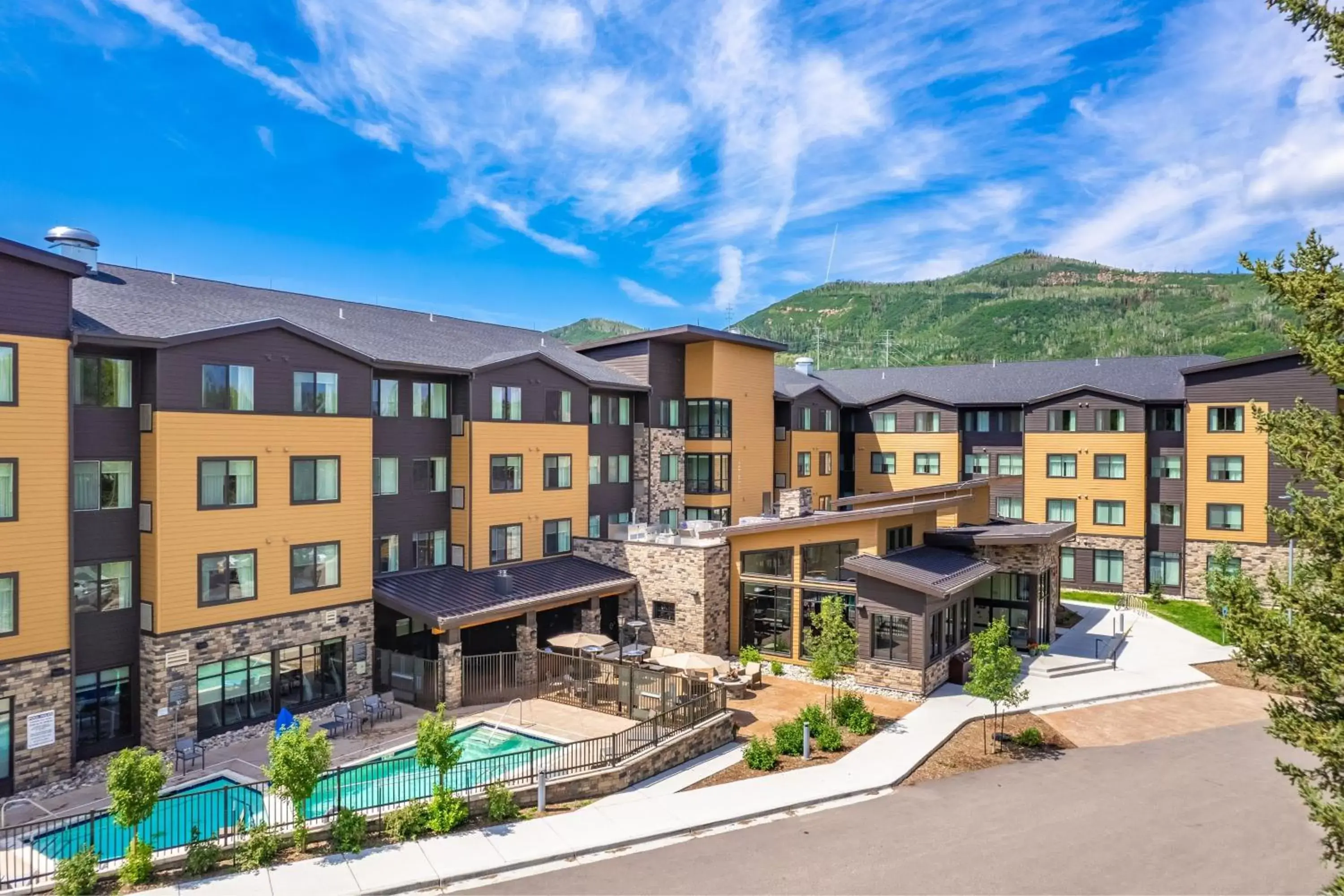 Property building, Pool View in Residence Inn by Marriott Steamboat Springs