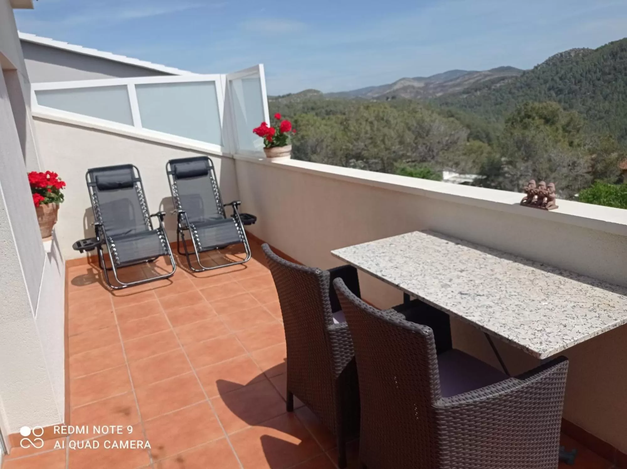 Balcony/Terrace in Olivella Bed&breakfast