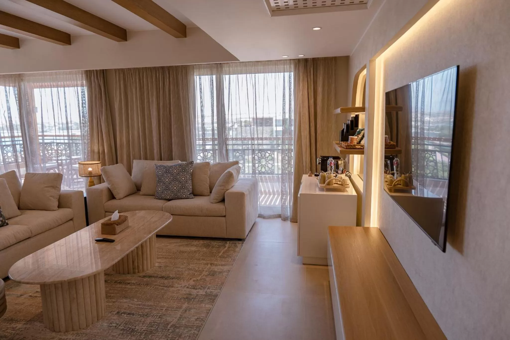 Seating area in Fort Arabesque Resort, Spa & Villas