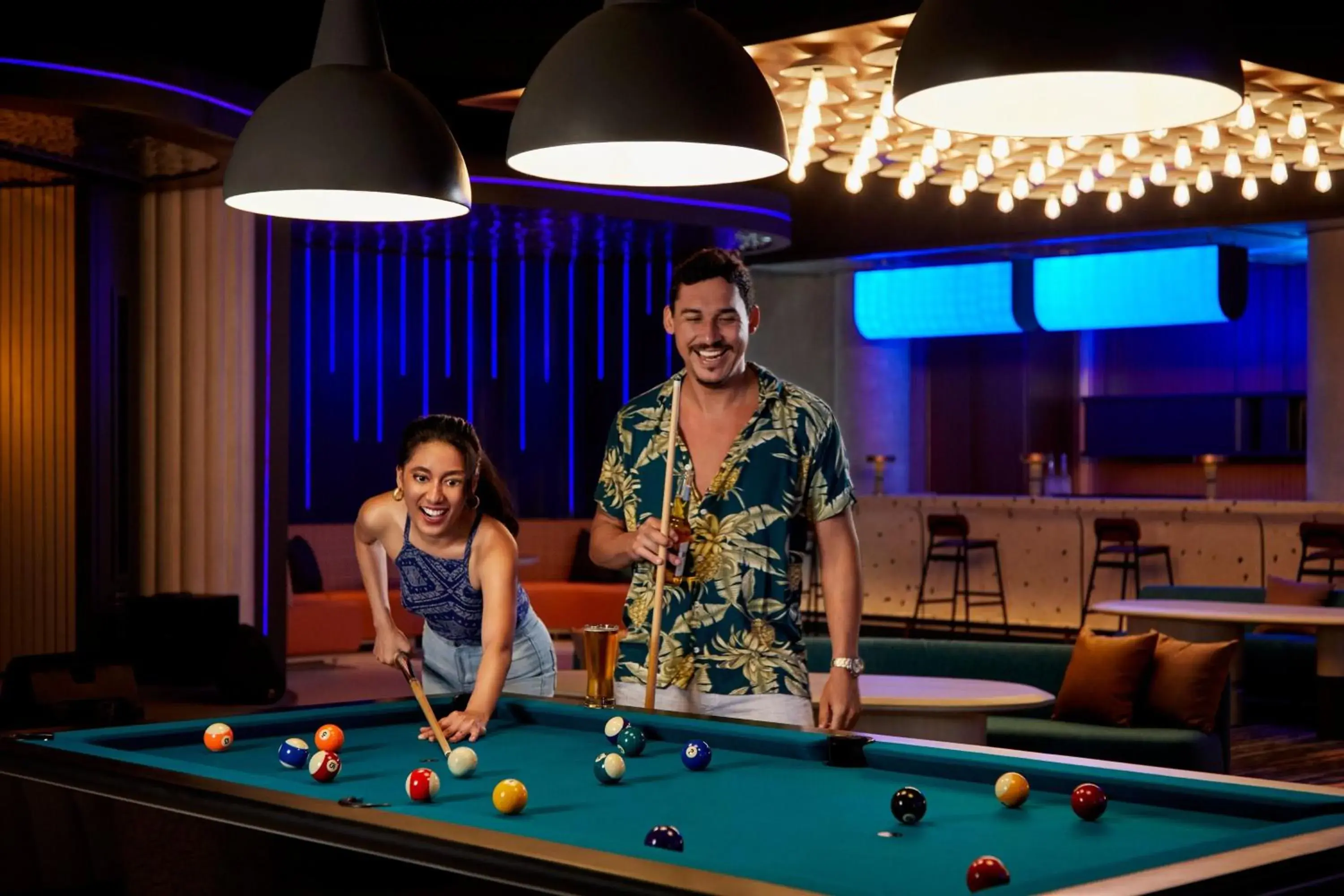 Lounge or bar, Billiards in Aloft Bali Kuta at Beachwalk