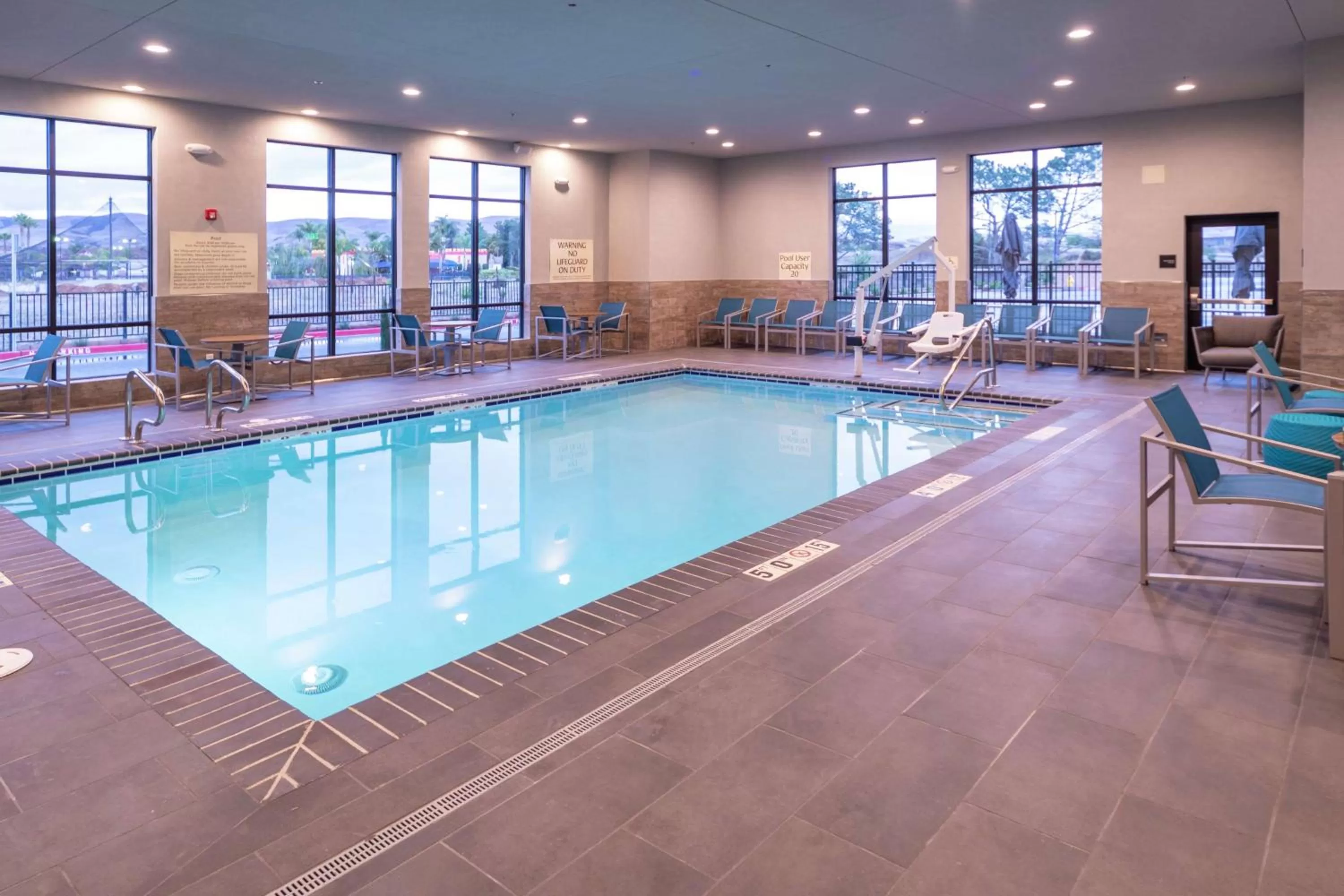 Pool view in Hampton Inn & Suites Santa Maria