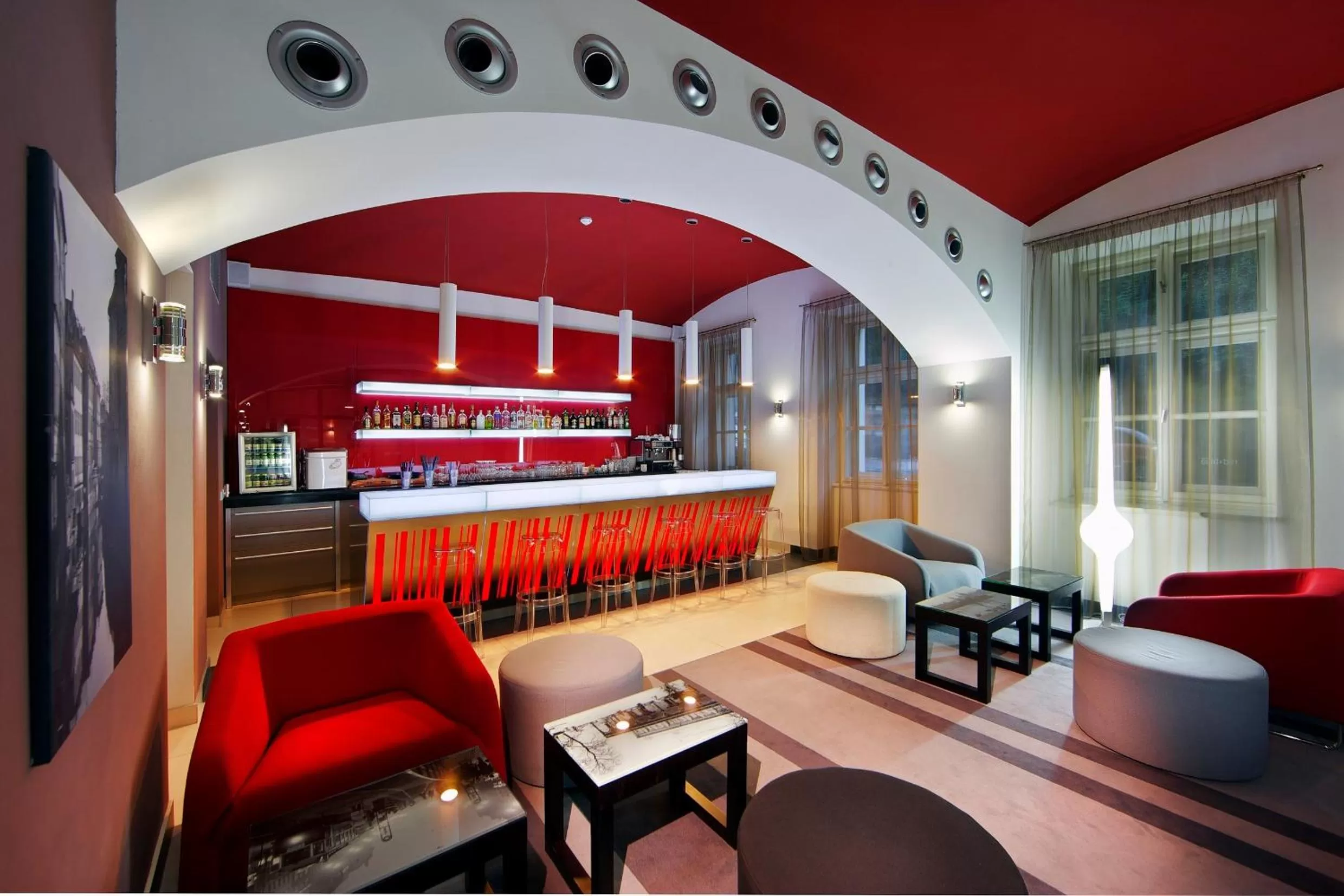 Lobby or reception in Red & Blue Design Hotel Prague