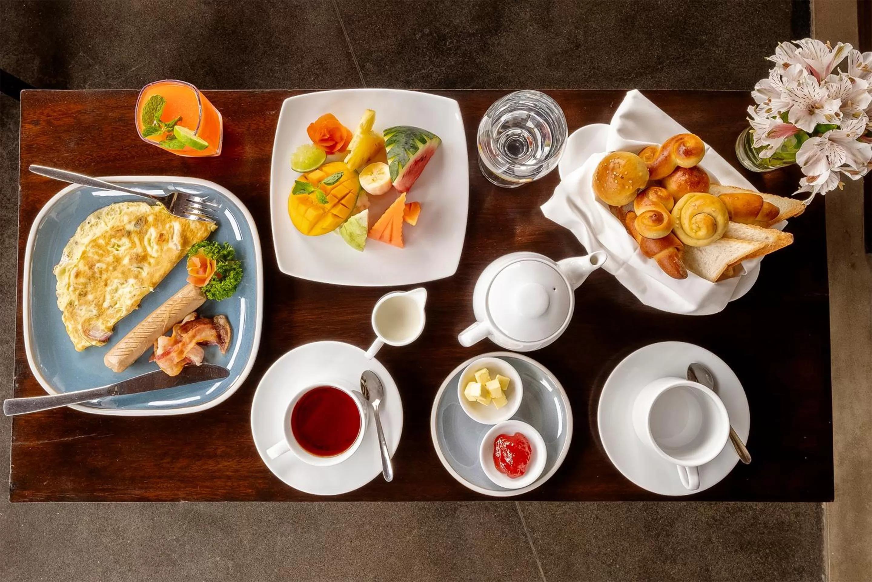 Breakfast in Terrace Green Hotel and Spa - Free Airport Shuttle Service