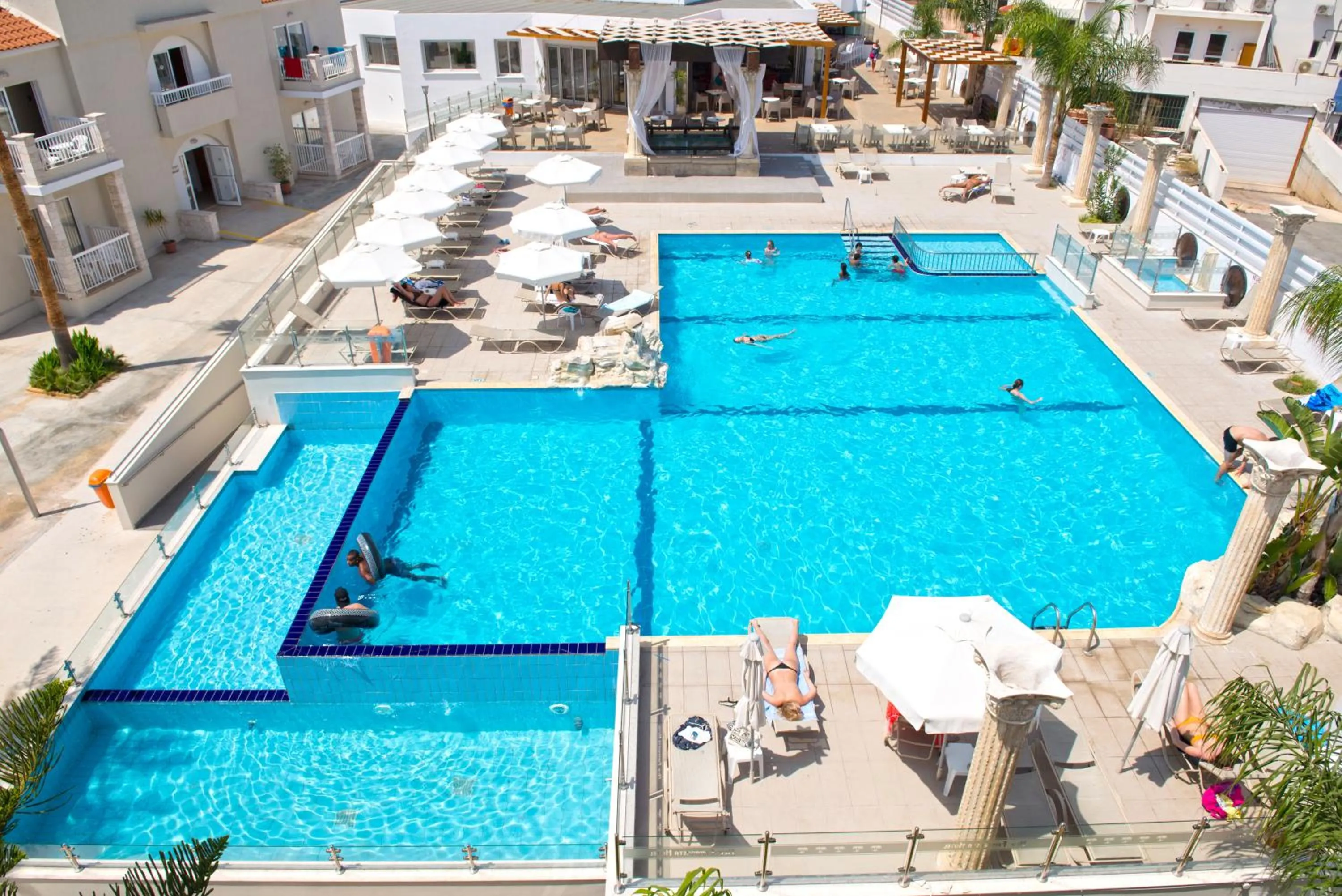Pool view in New Famagusta Hotel & Suites