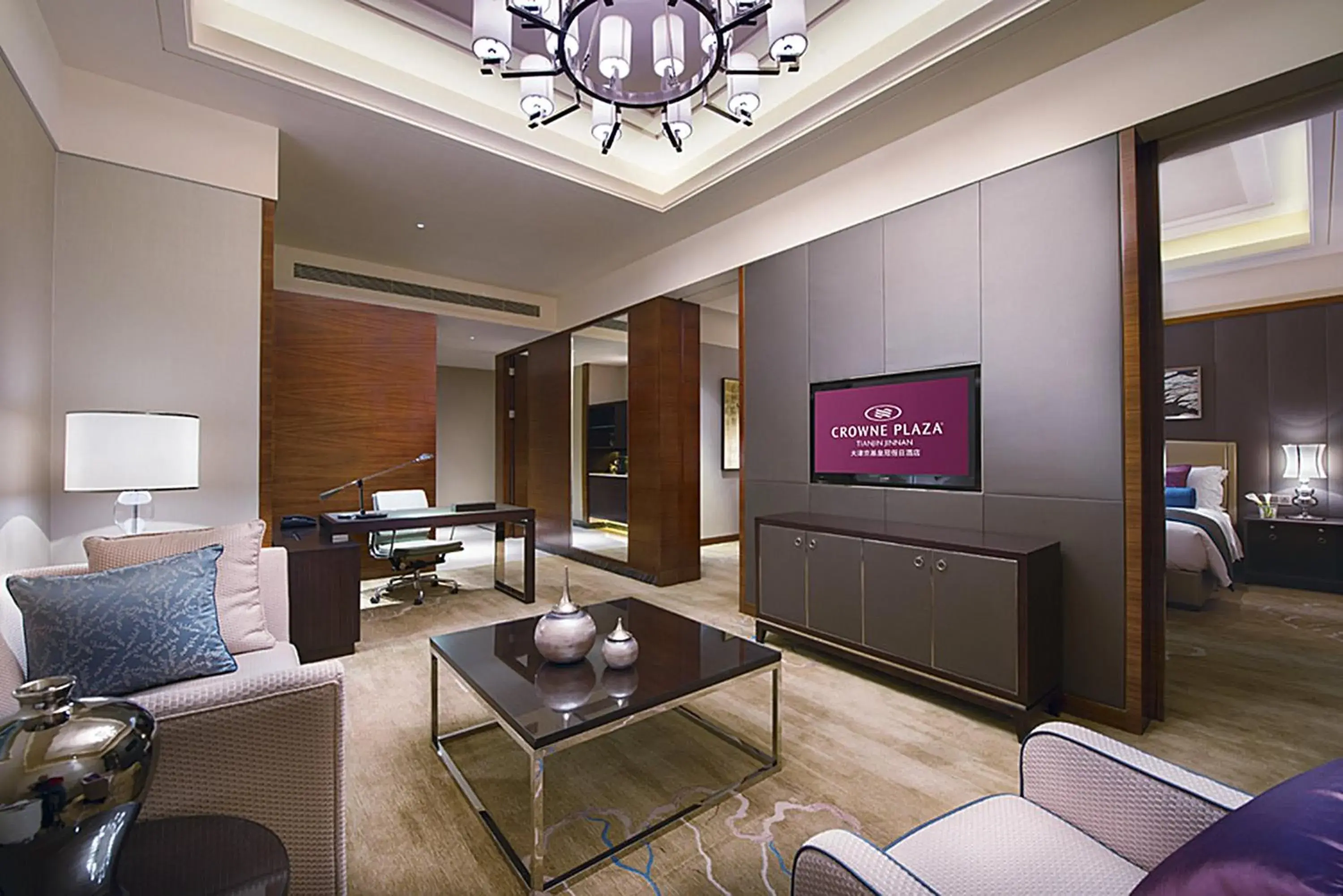 Photo of the whole room, Seating Area in Crowne Plaza Tianjin Jinnan, an IHG Hotel