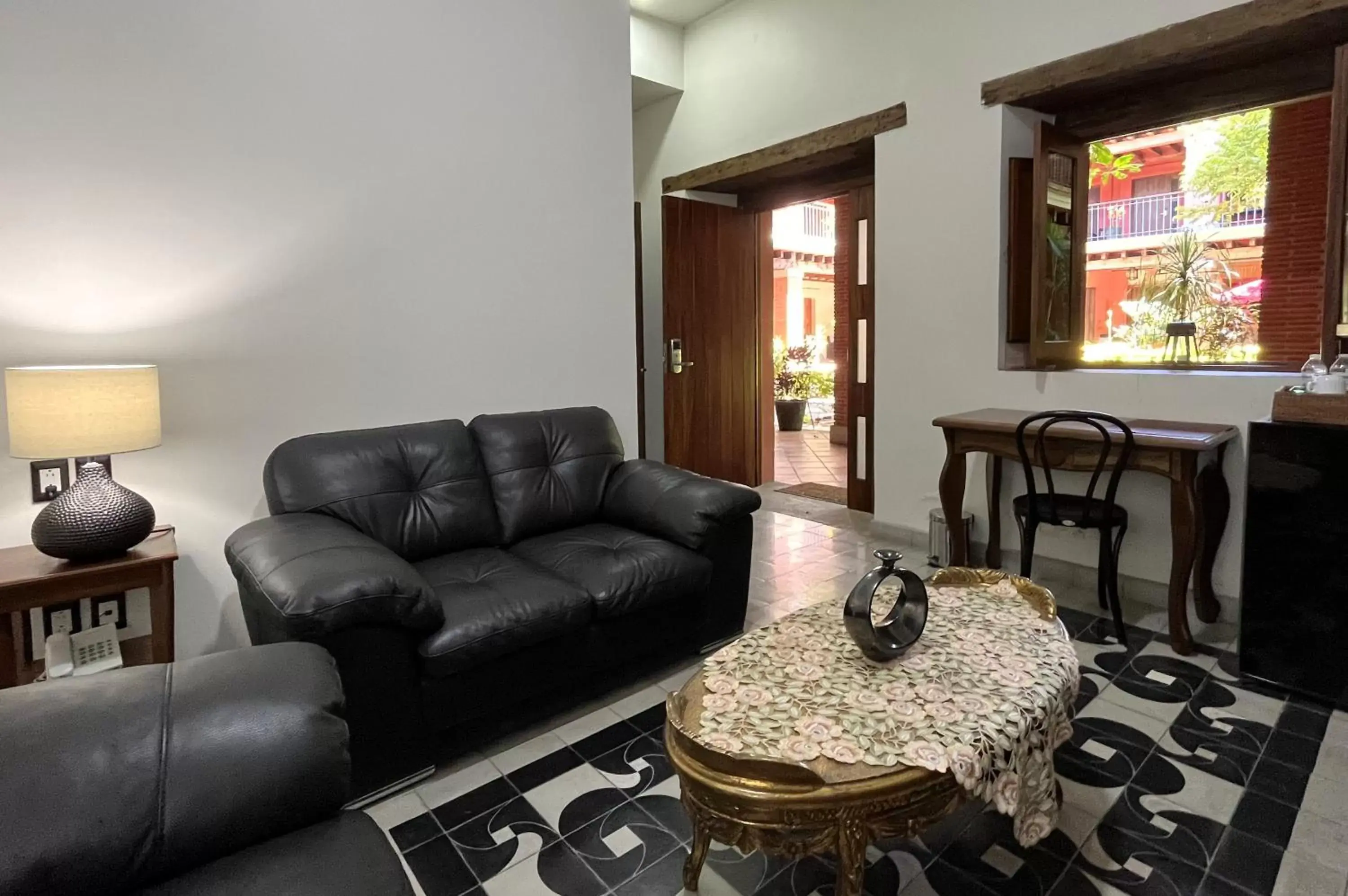 Seating Area in Hotel Siglo XVII Art Gallery