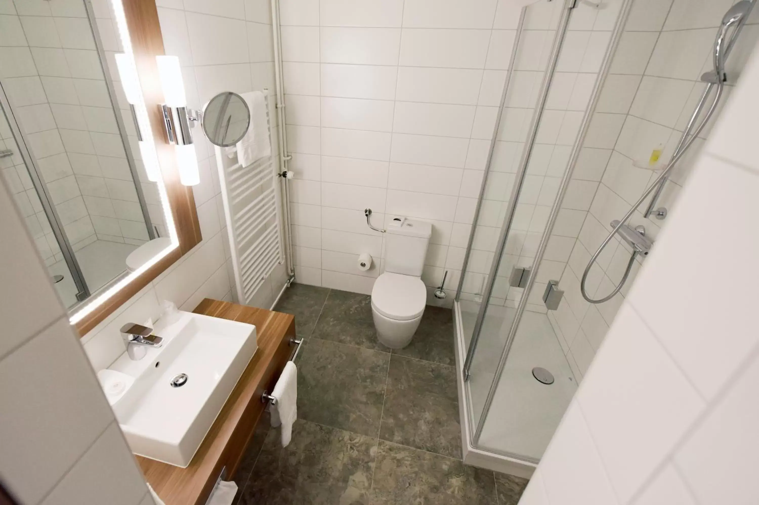 Bathroom in City Hotel Biel Bienne Free Parking