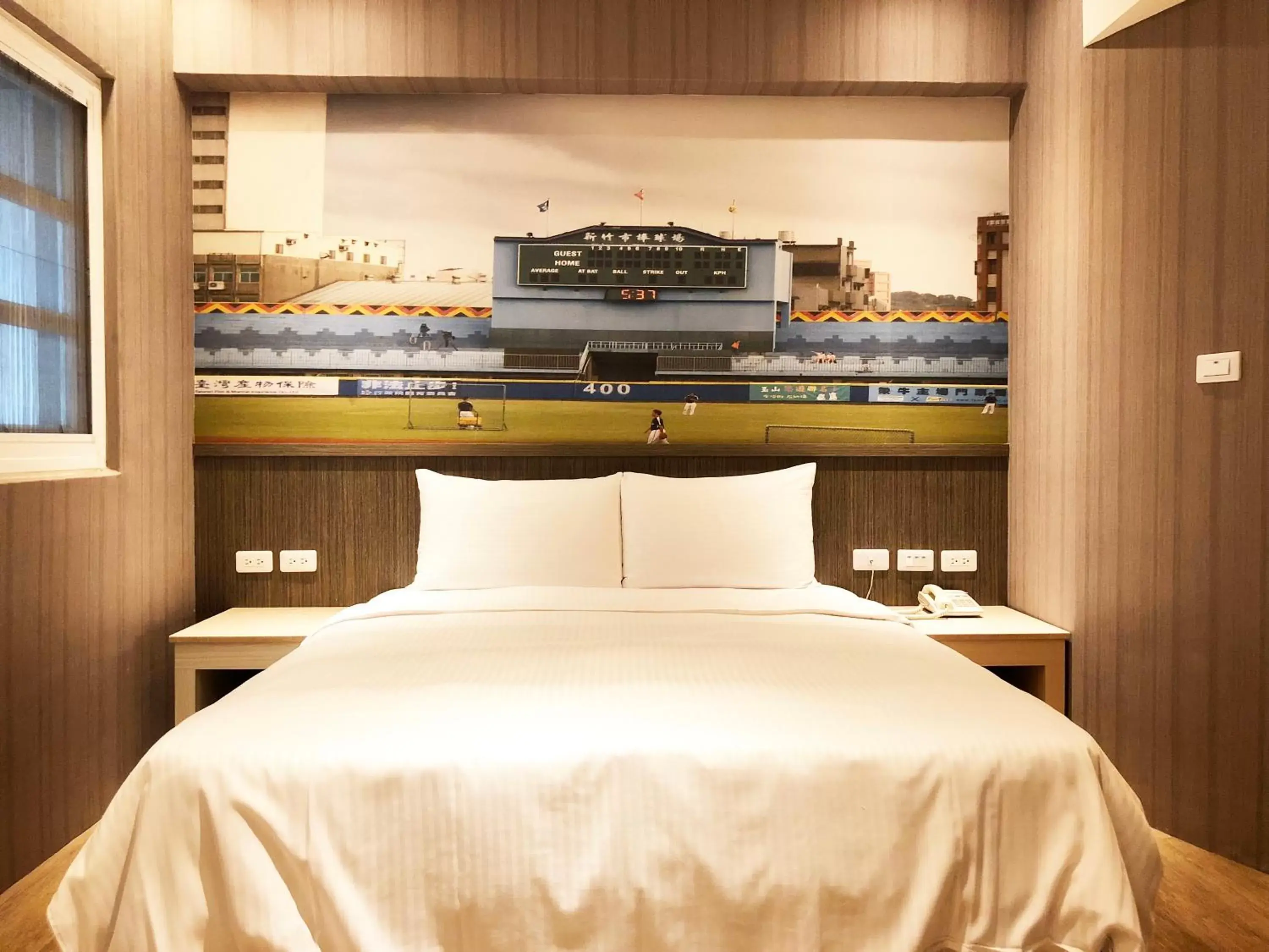 Bed in La Hotel-Baseball Theme Hall