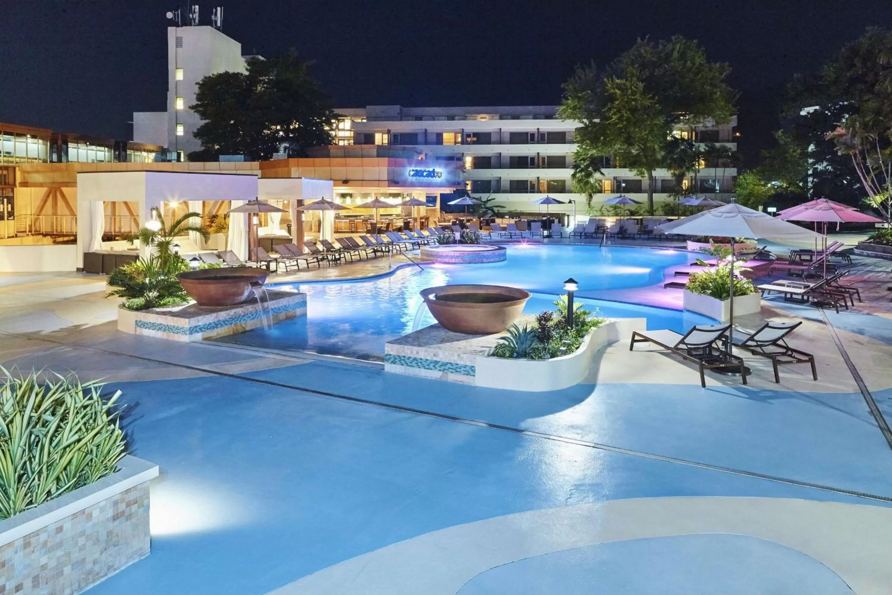 Pool view in Hilton Trinidad & Conference Centre