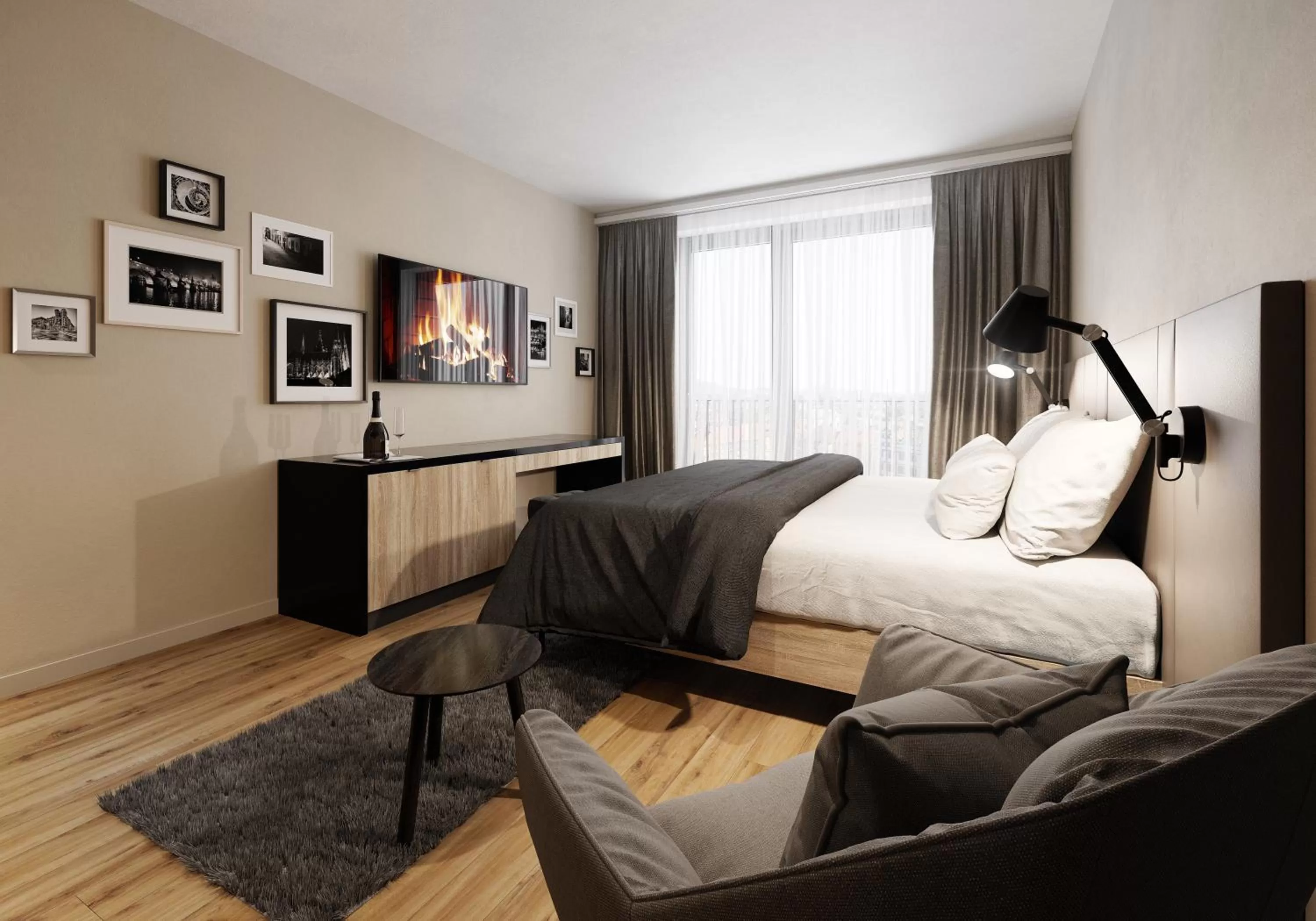 Photo of the whole room, Bed in Avenue Pallova 28