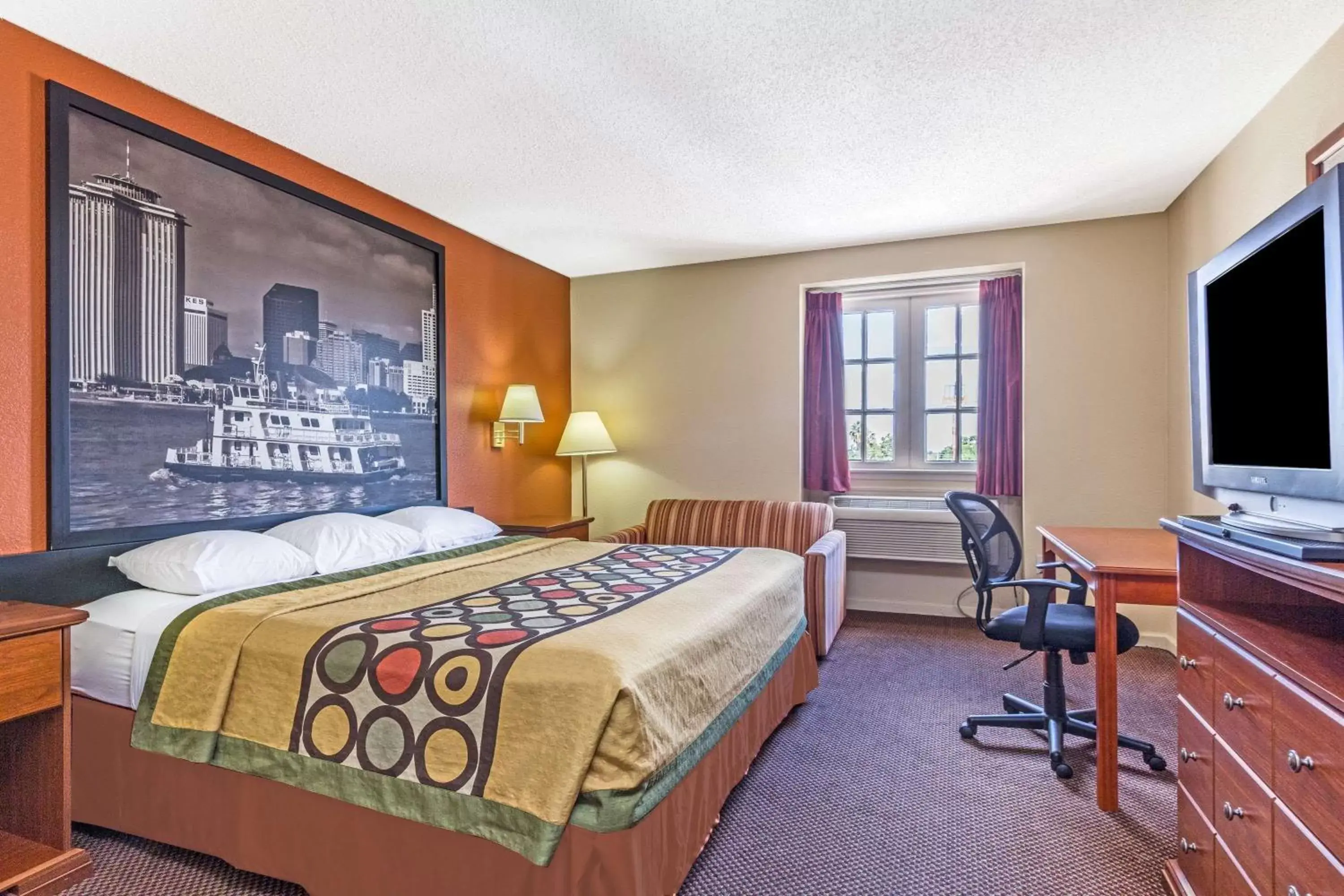 Photo of the whole room in Super 8 by Wyndham New Orleans