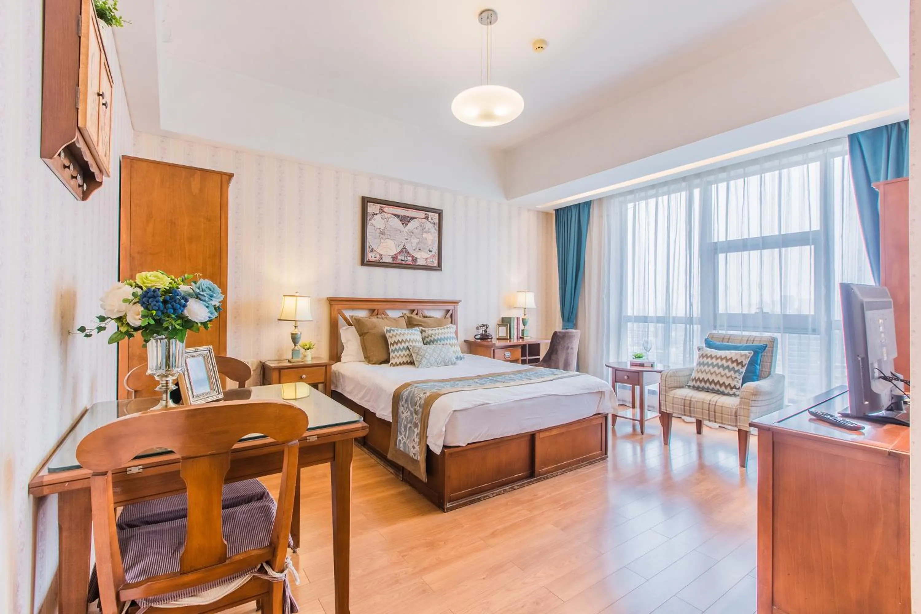 Bed in Westlake 7 Service Apartment