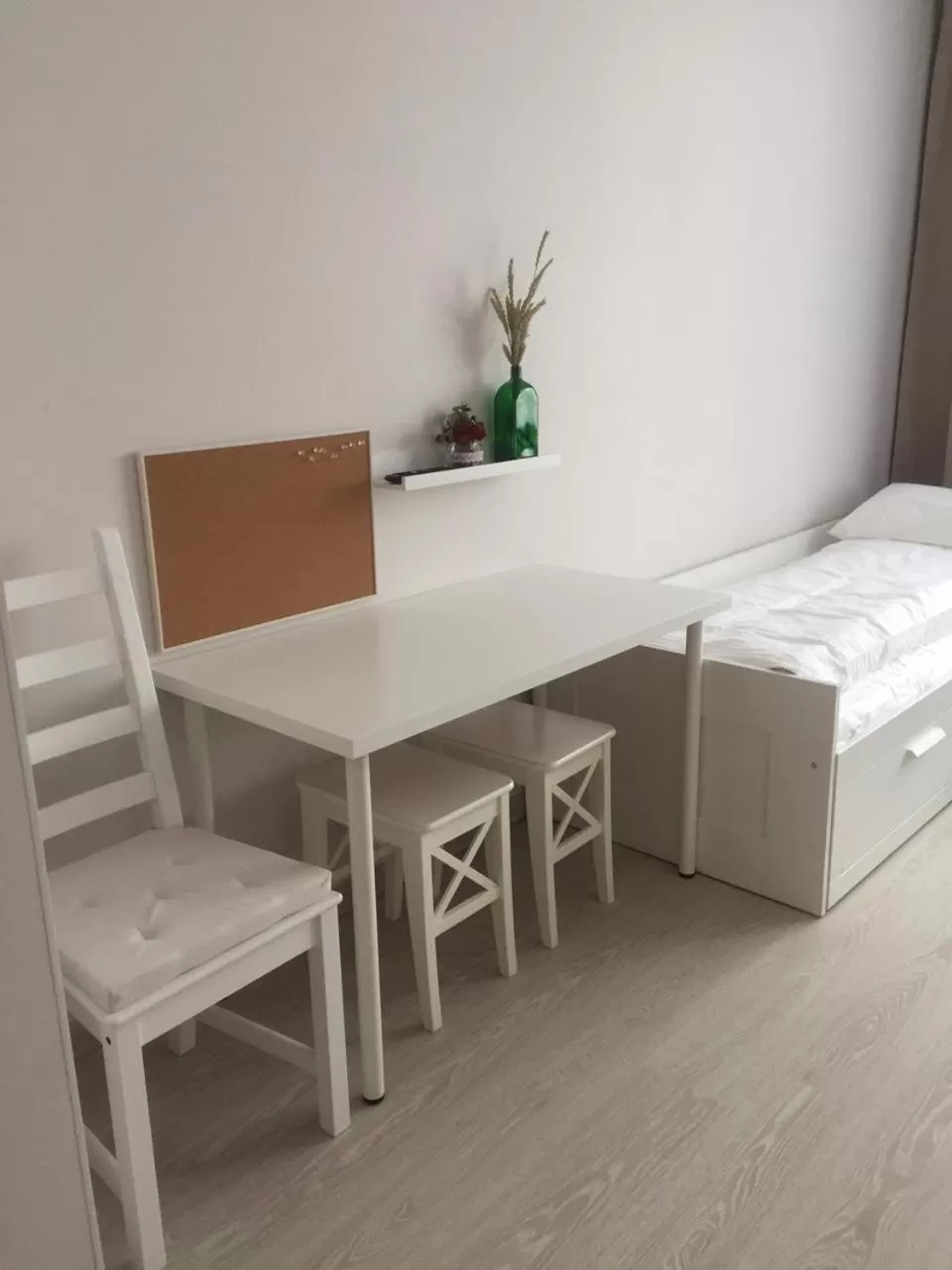 Decorative detail, Bed in Scandi Hotel