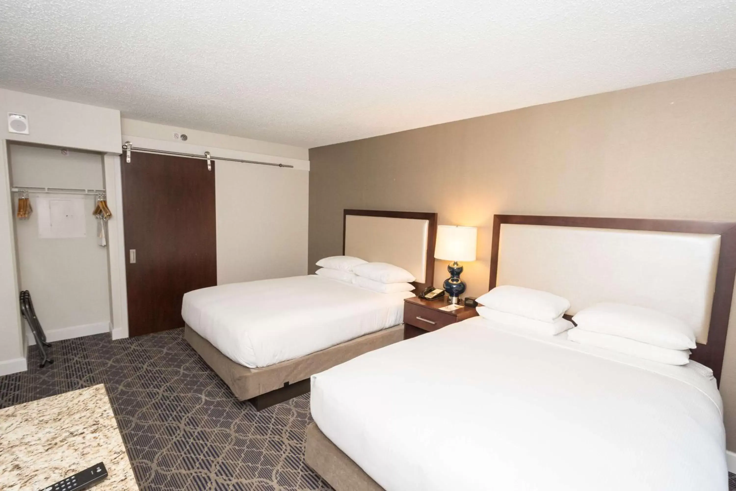 Bathroom, Bed in Doubletree Suites by Hilton at The Battery Atlanta