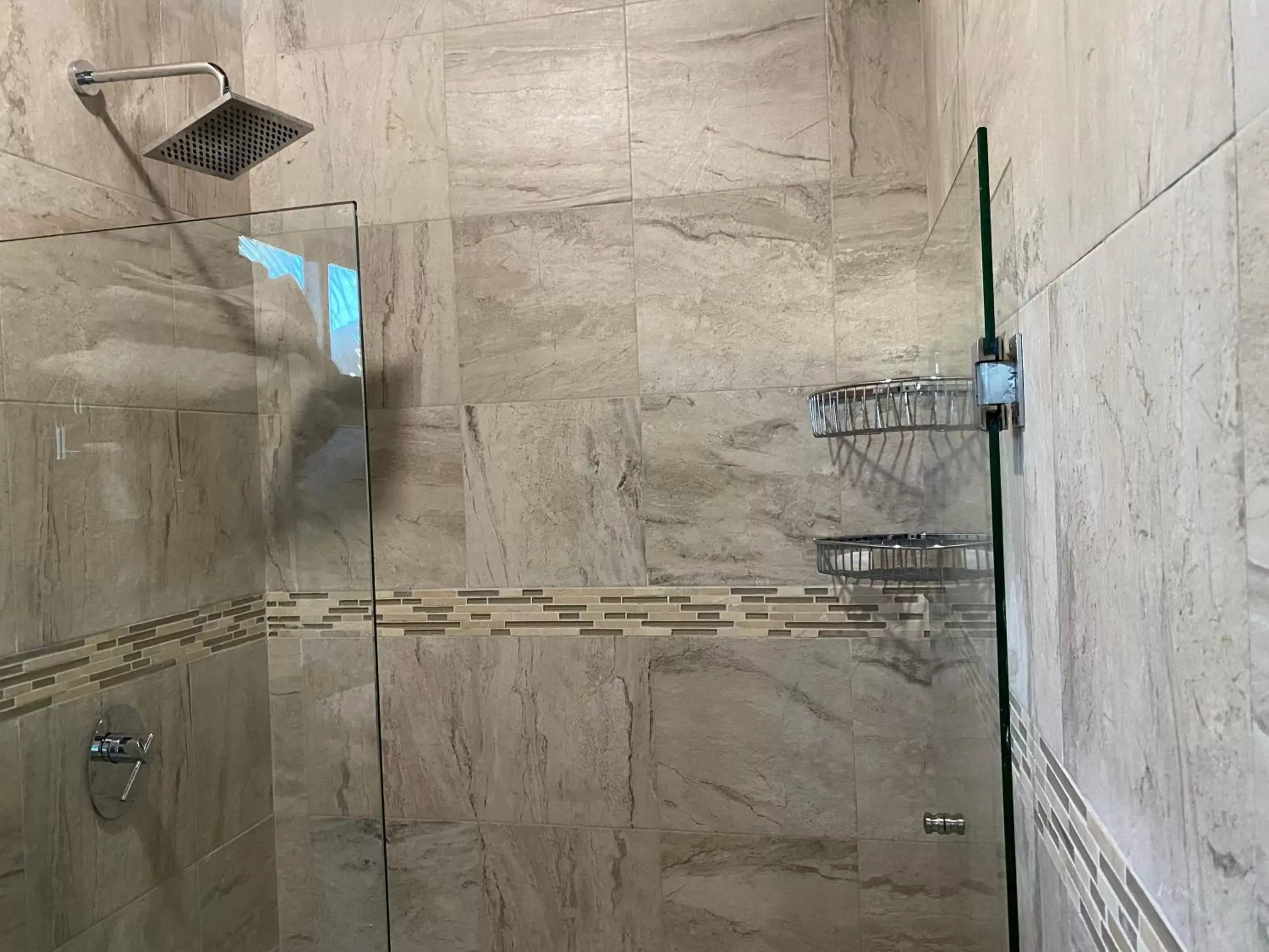 Shower, Bathroom in Cuxos Hotel Beachfront