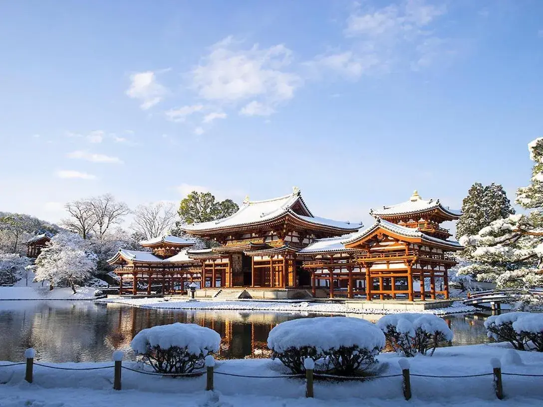 Off site, Winter in Kyoto Uji Hanayashiki Ukifune-En