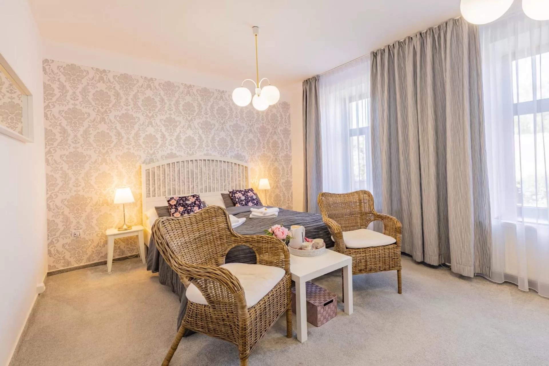 Bed in Hotel Amadeus