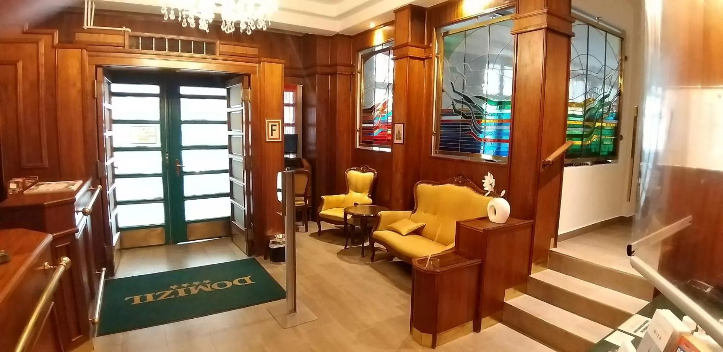 Lobby or reception in Hotel Domizil