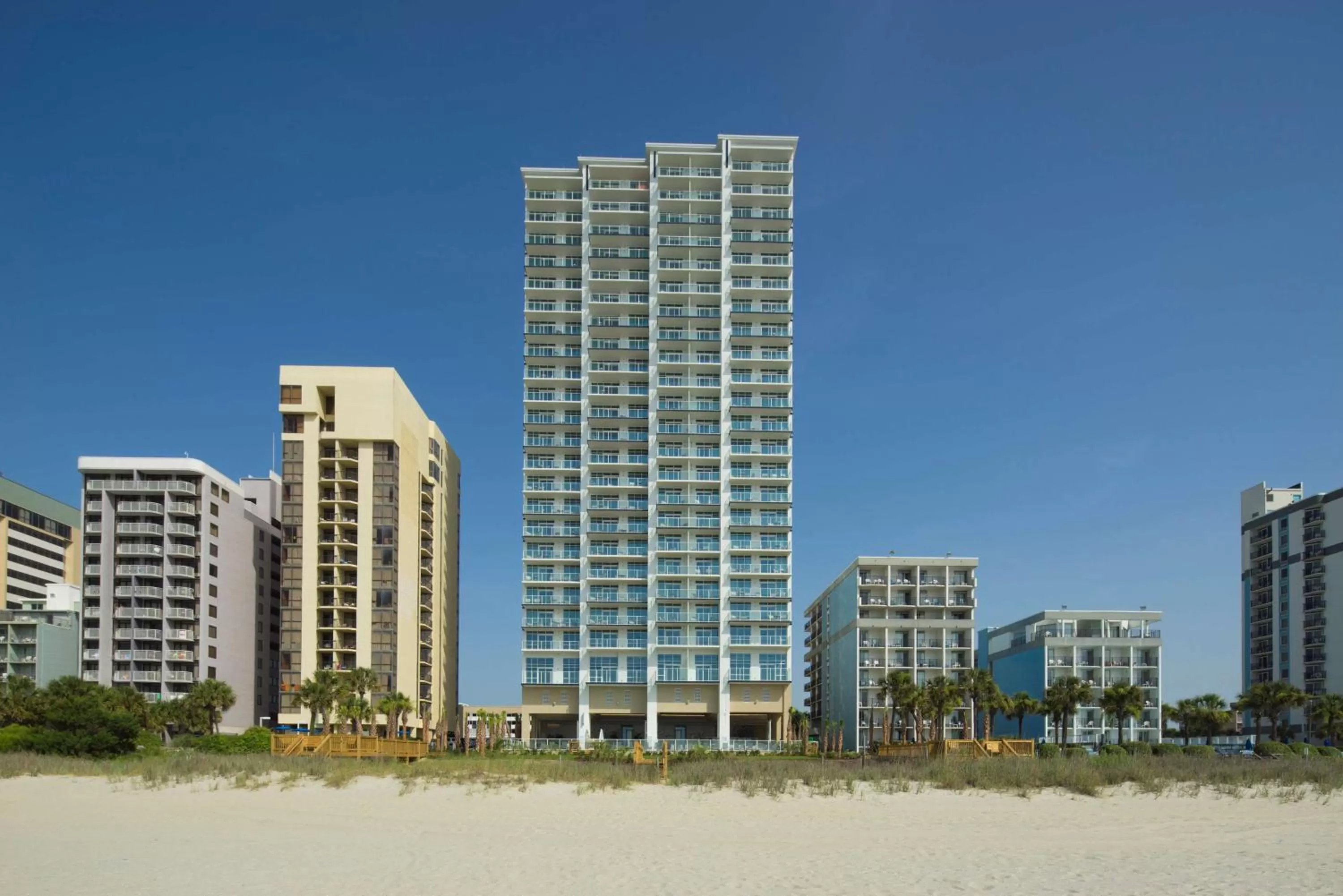 Property building in Hilton Grand Vacations Club Ocean 22 Myrtle Beach