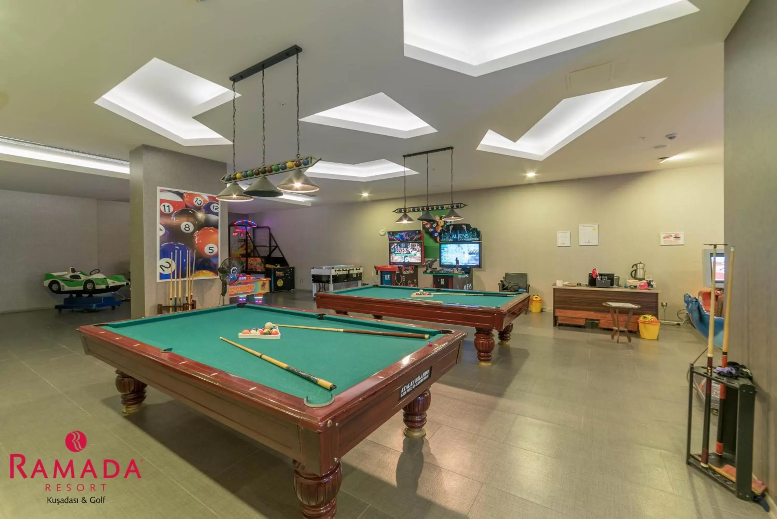 Game Room, Billiards in Ramada Resort Kusadasi & Golf